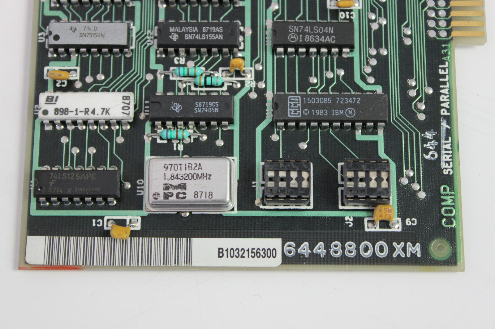 IBM 6448800 PARALLEL/SERIAL 8 BIT ISA ADAPTER BOARD 6135932 WITH WARRANTY