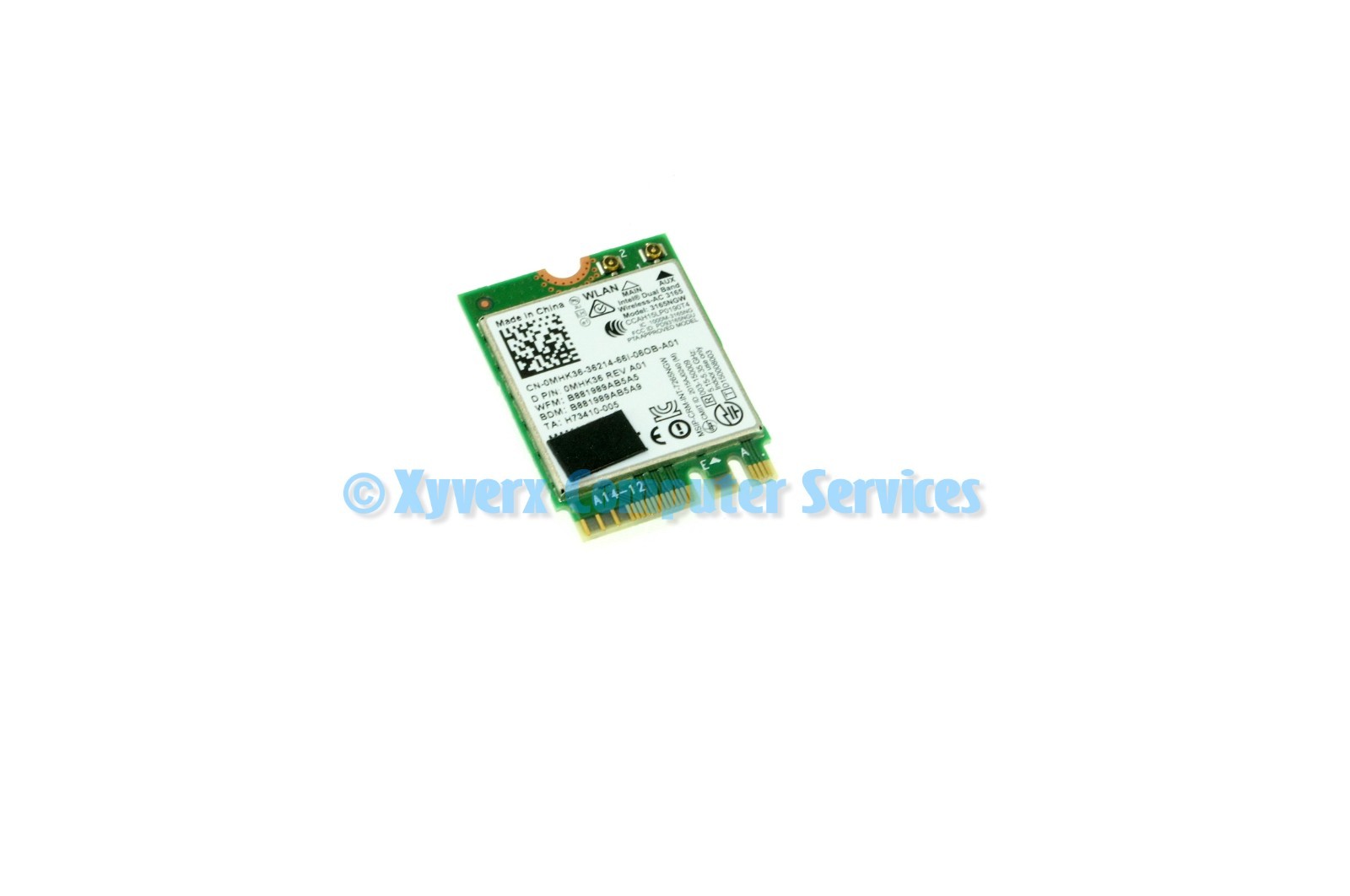 MHK36 3165NGW GENUINE OEM DELL WIRELESS BLUETOOTH CARD 15 7569 P58F (CB74)