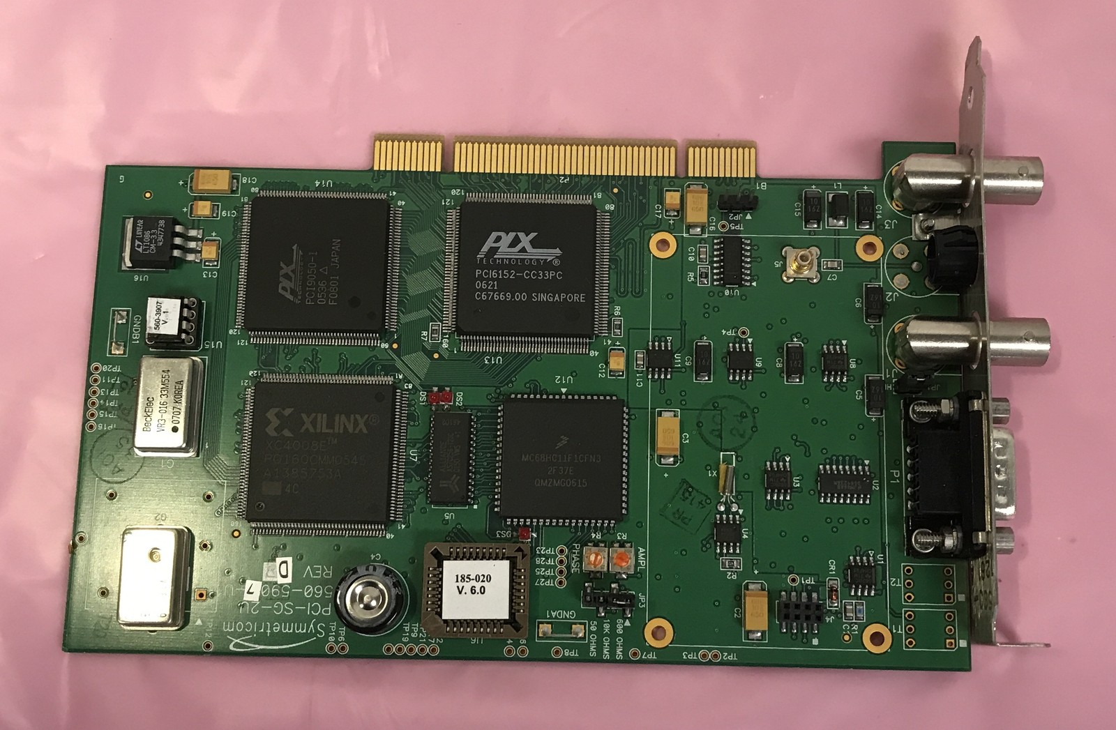 Symmetricom PCI-SG 2U TrueTime Multi-Func Time & Frequency PCI Plug-in Module