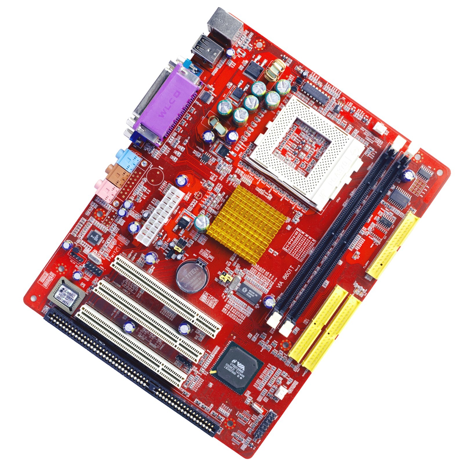 V8601T ISA Motherboard PCI Mainboard,VIA 8601 8601T,ISA PCI Slot Computer Board