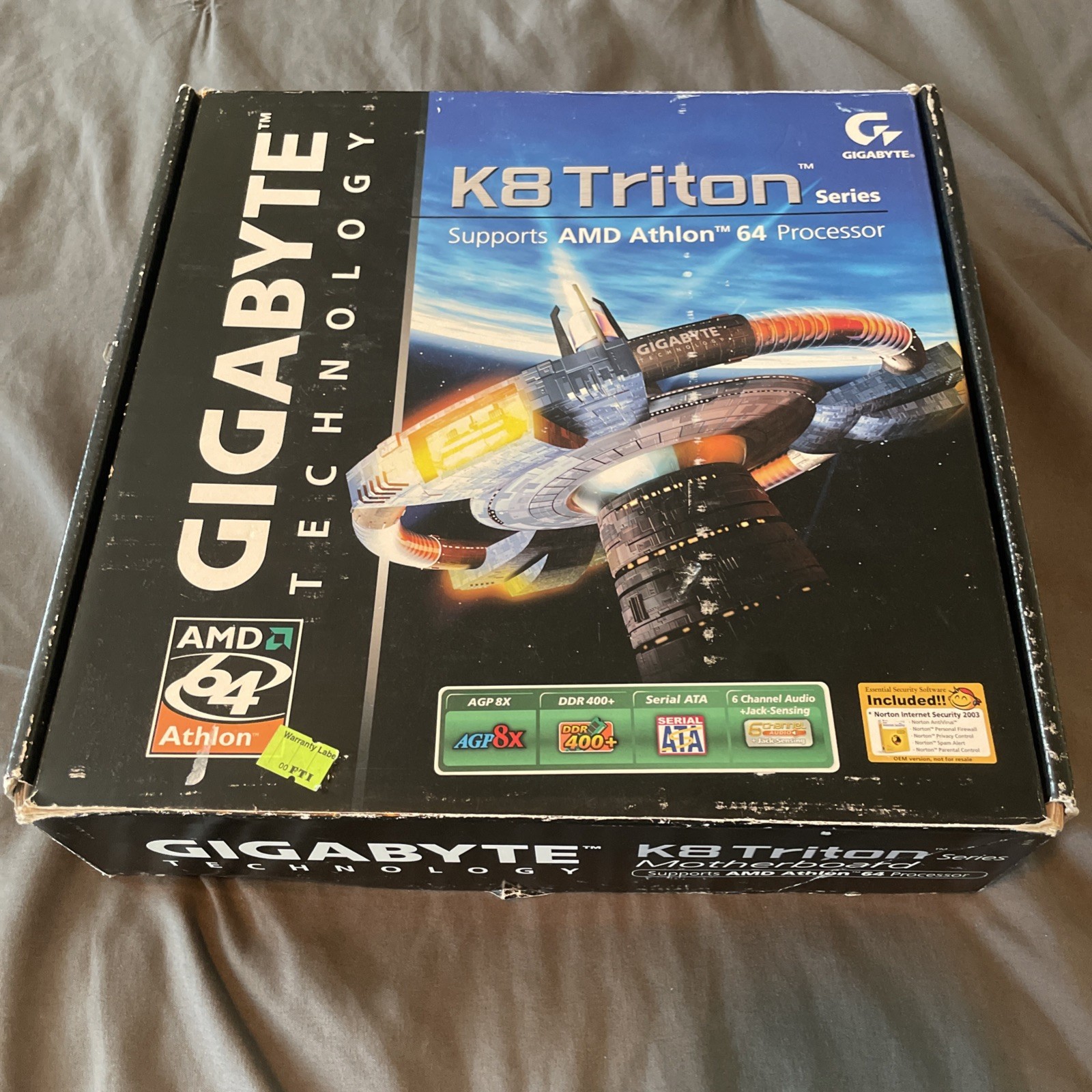 GIGABYTE K8 Triton Series Motherboard GA-K8VT800M Supports AMD Athlon 64