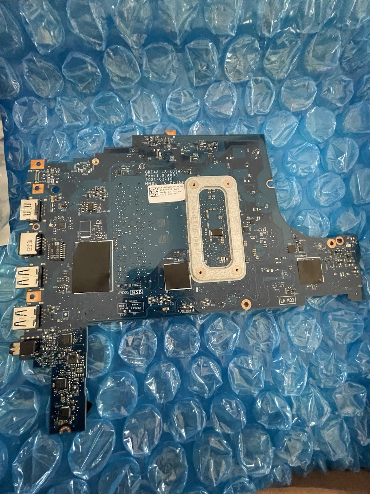 For Dell Inspiron 3501 Motherboard LA-K034P GGCMJ W/ i5-1135G7 CPU 0GGCMJ 2.4GHz
