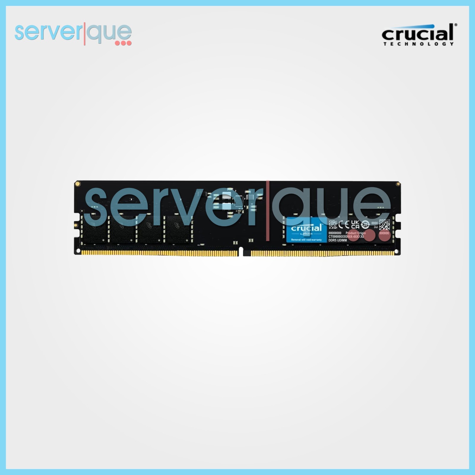 CT16G56C46U5 Crucial 16GB PC5-44800 DDR5-5600MHz UDIMM CL46 Single Rank Memory