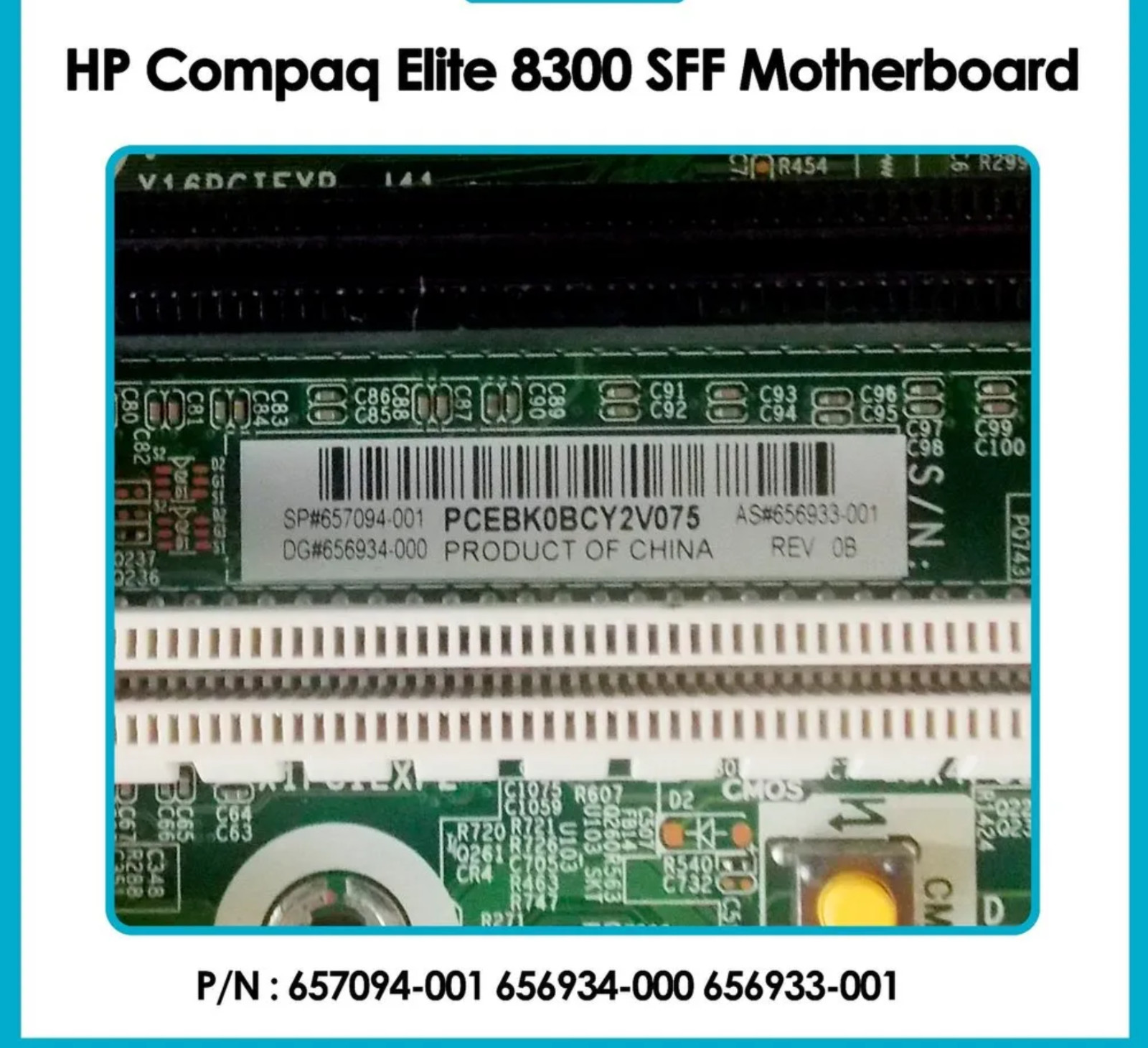 HP 656933-001 Compaq Elite 8300 SFF Socket LGA1155 DDR3 Desktop Motherboard