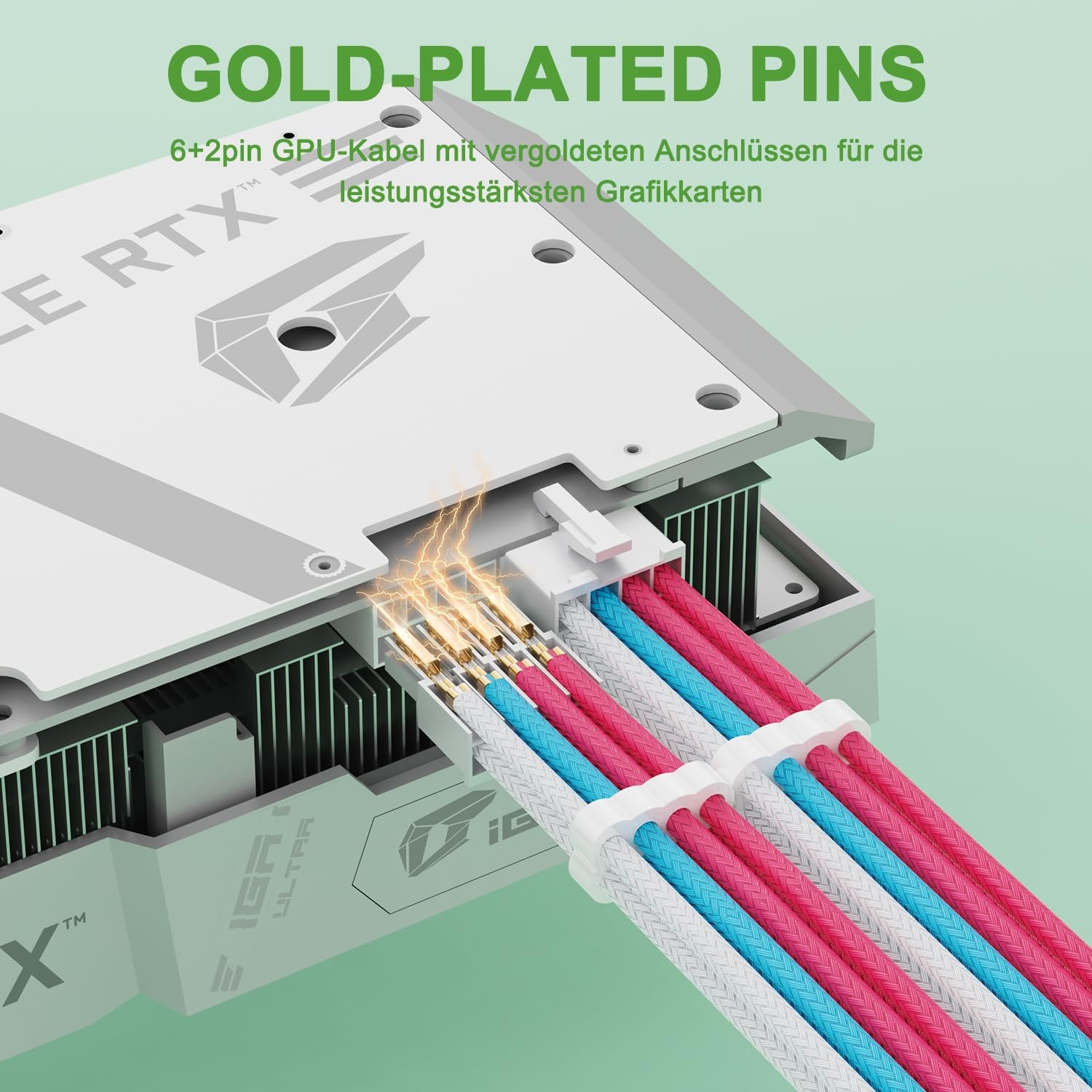 PSU Cable Extension Kit – 24Pin ATX / 8Pin EPS / 8Pin PCIE Power Supply Cable…