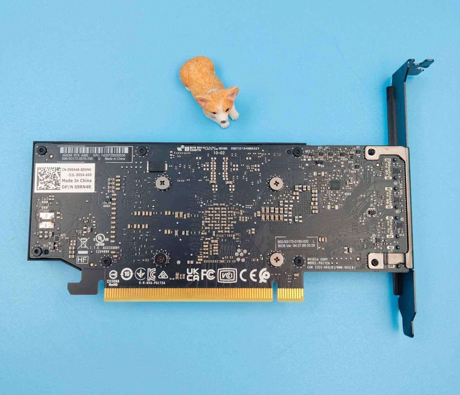 9RN4R DELL NVIDIA RTX A400 4GB GDDR6 PCIE 4.0 4x MINI-DP GPU GRAPHICS CARD