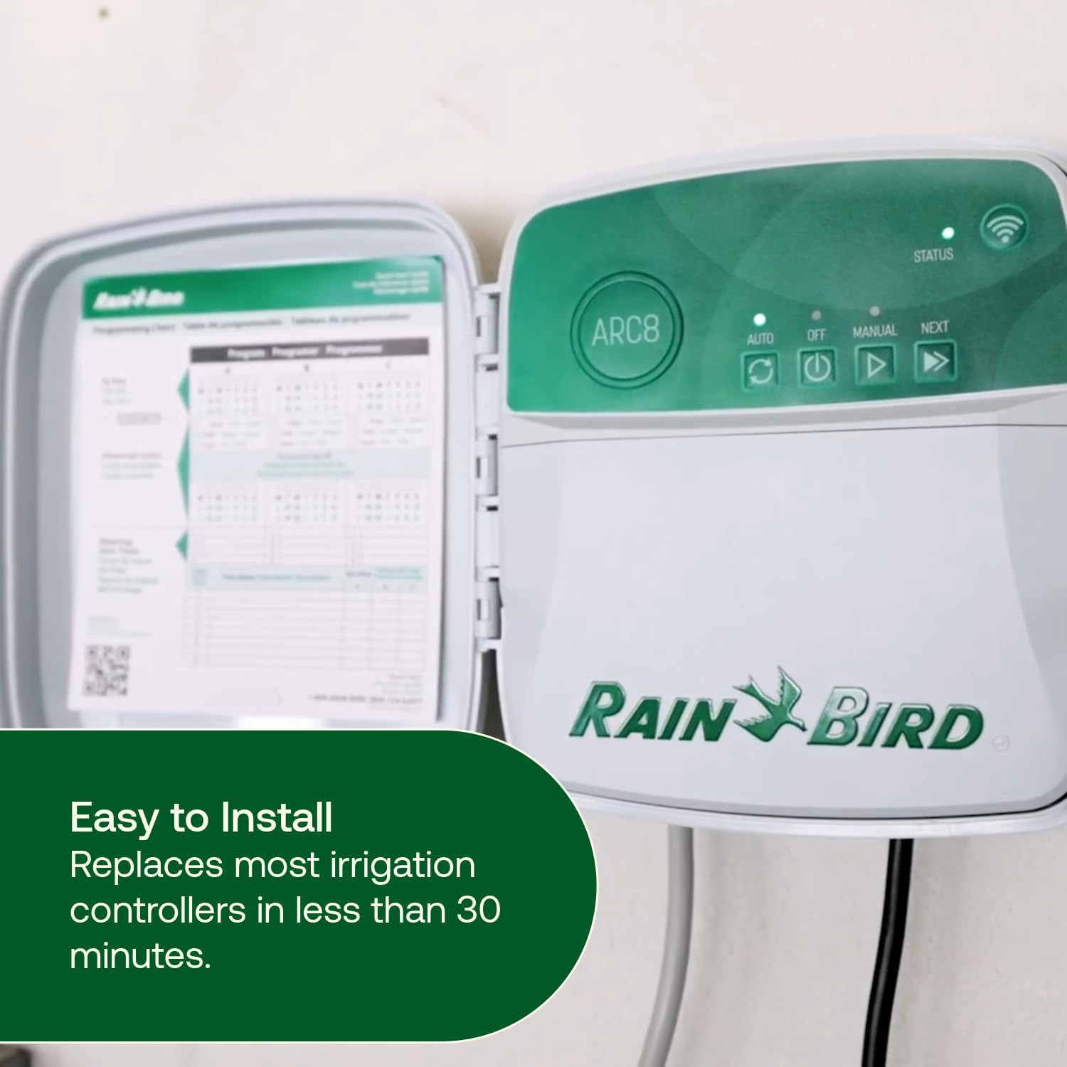 Rain Bird ARC8 App-Based Indoor/Outdoor Smart Irrigation Wifi Timer/Controller,