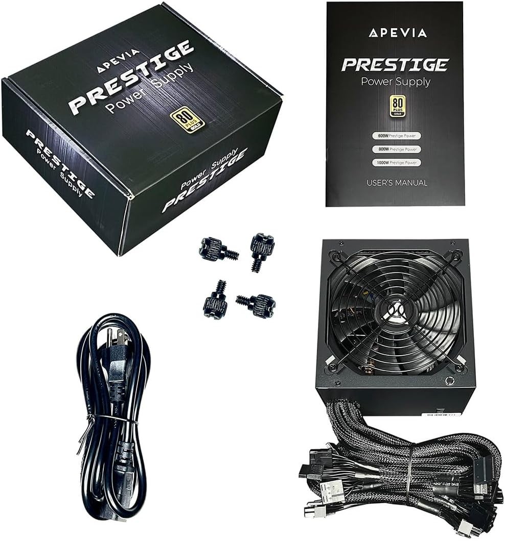ATX-PR800W Prestige 800W 80+ Gold Certified, Rohs Compliance, Active PFC ATX Gam