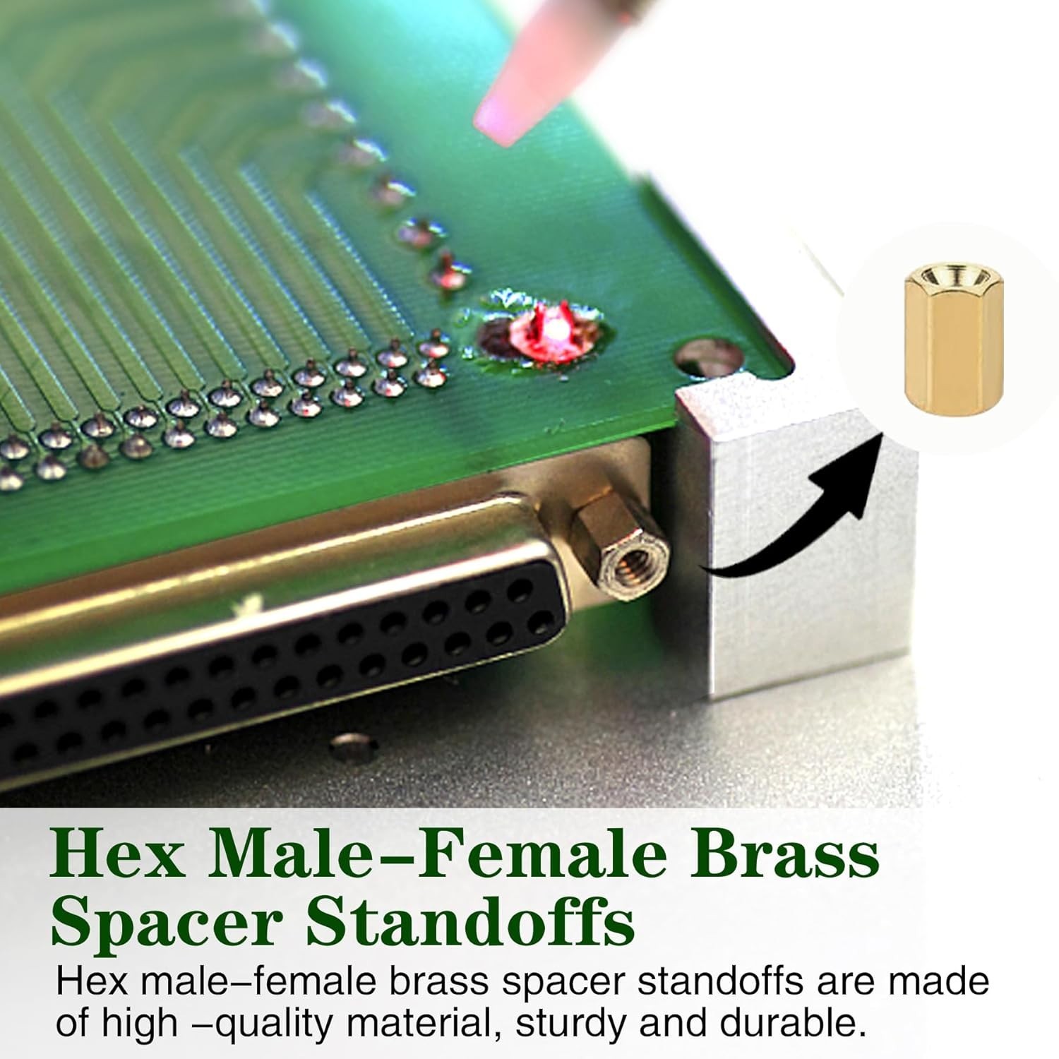 480Pcs Motherboard Standoffs & Screws Kit – M2, M2.5, M3 Brass Hexagonal Fast…