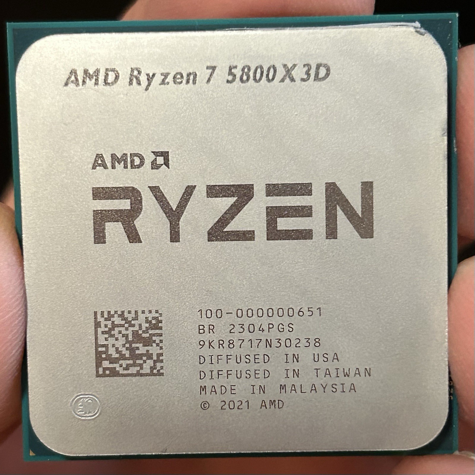 AMD Ryzen 7 5800X3D 3.4GHz 8-Core AM4 CPU 96MB 3D V-Cache