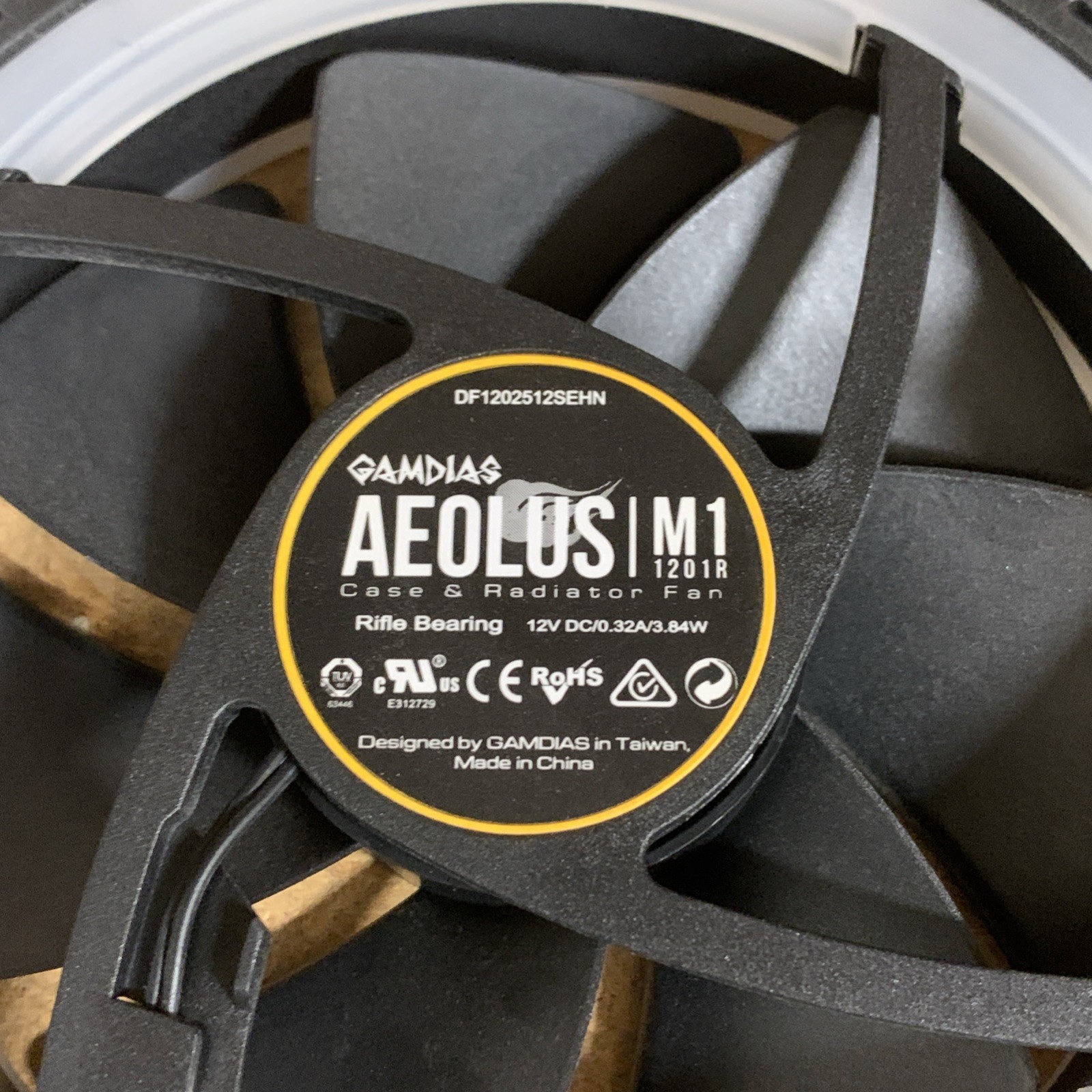 2-pack Of GAMDIAS AEOLUS M1 SkyTech Proprietary 8-Pin RGB PC Case Fan – M1 1201R