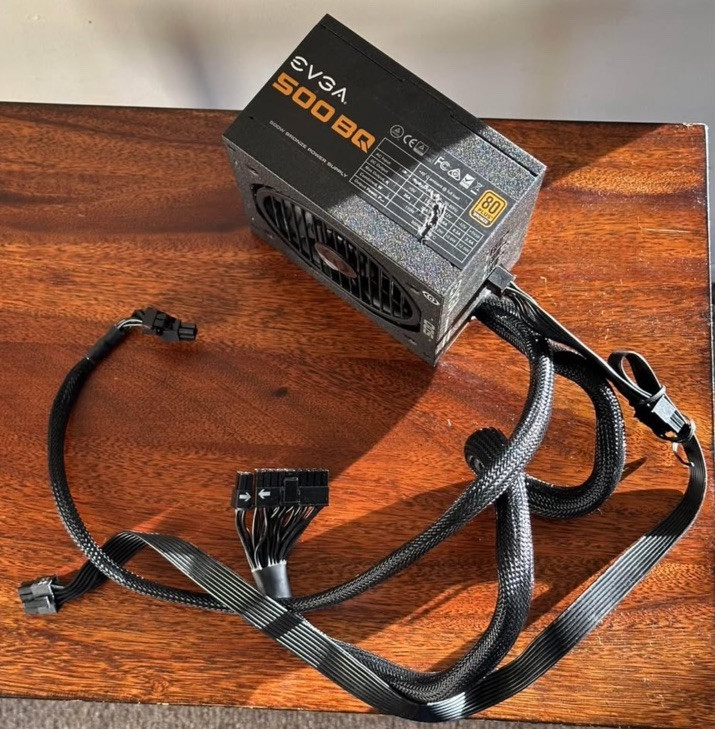 EVGA 500 W BQ 80+ Bronze 500W Semi Modular FDB Fan Power Supply 110-BQ-0500-K1