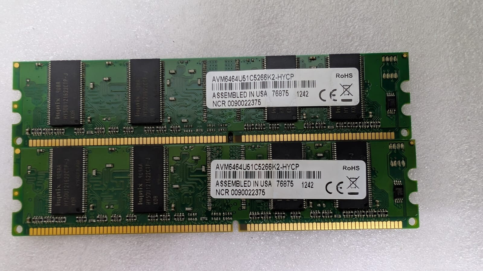 475 Pcs Scrap RAM Memory F/Gold Recovery Nice Precious Metal Same Model