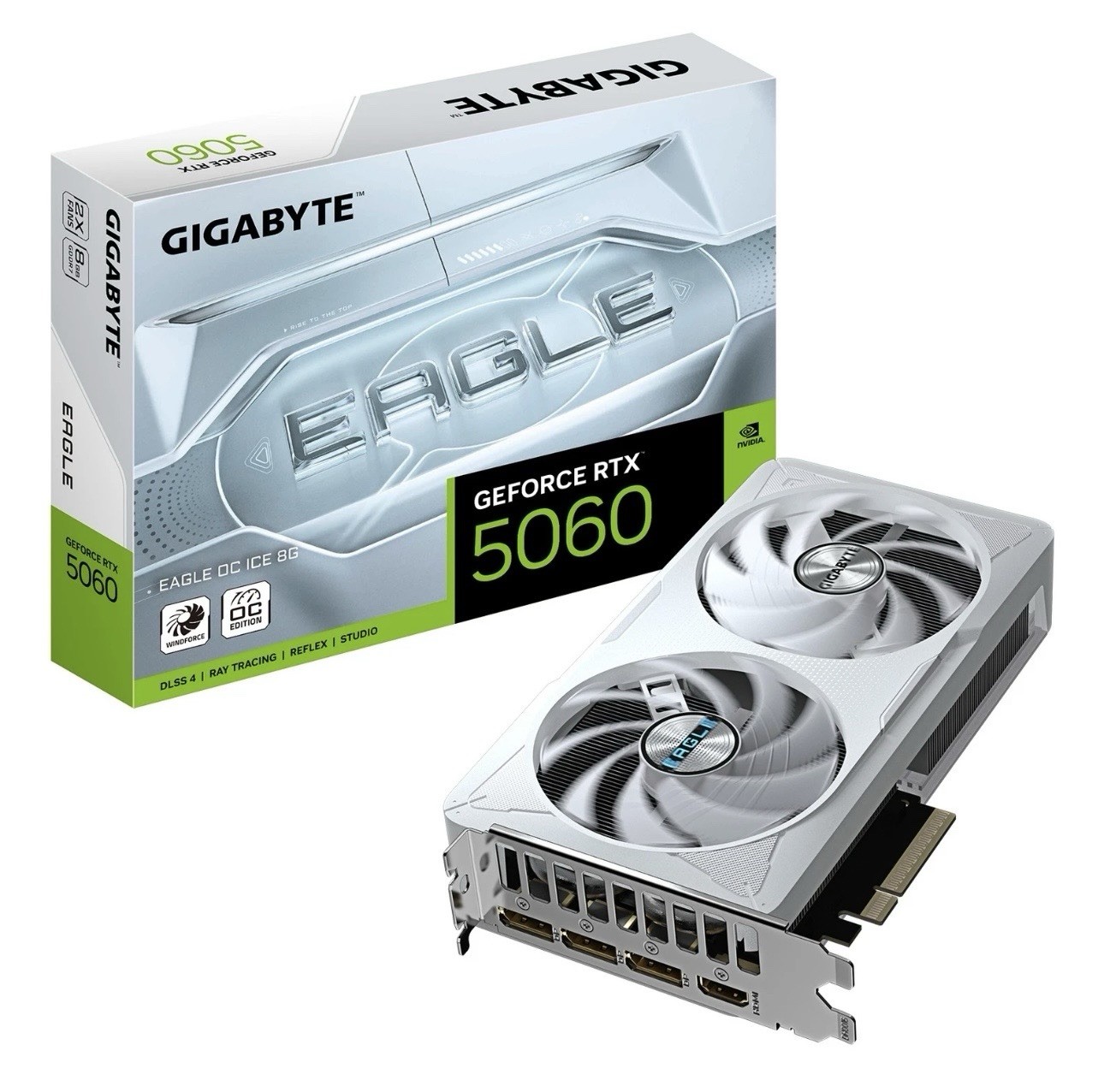 GIGABYTE EAGLE OC ICE NVIDIA GeForce RTX 5060 8GB GDDR7 White