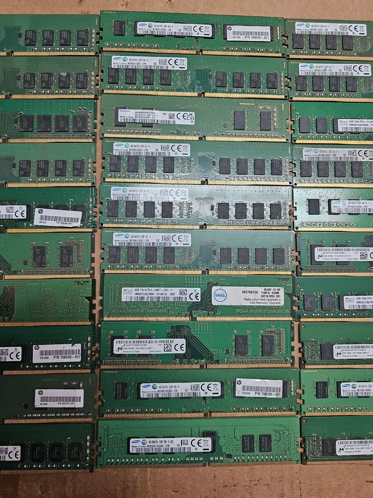 Lot 30x Mixed Major Brand 4GB – DDR4 – PC4 Desktop Memory / RAM SKHynix Upgrades