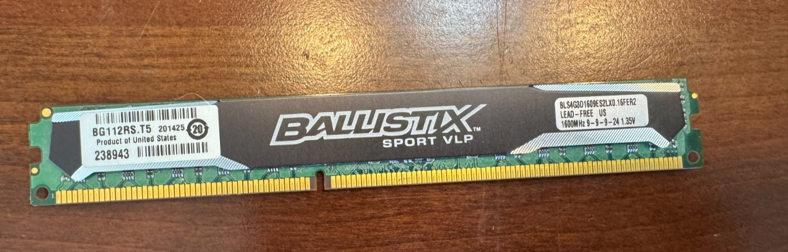 Crucial Ballistix Sport VLP 16GB (2x8GB) BLS8G3D1609ES2lX0.16FED 1600MHz 9-9-9