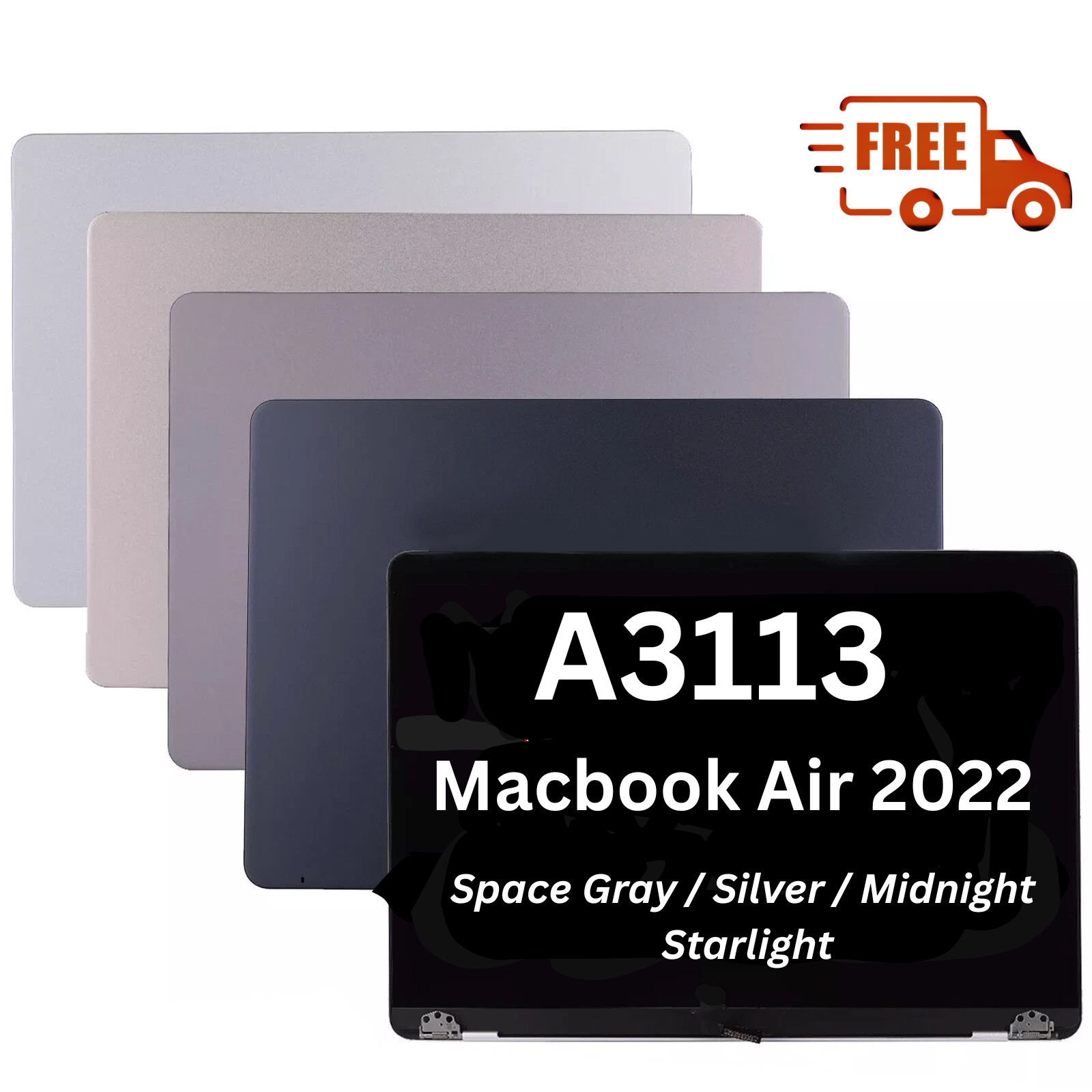 A3113 For MacBook Air 13.6″ 2024 M3 LCD Screen Replacement Laptop Assembly
