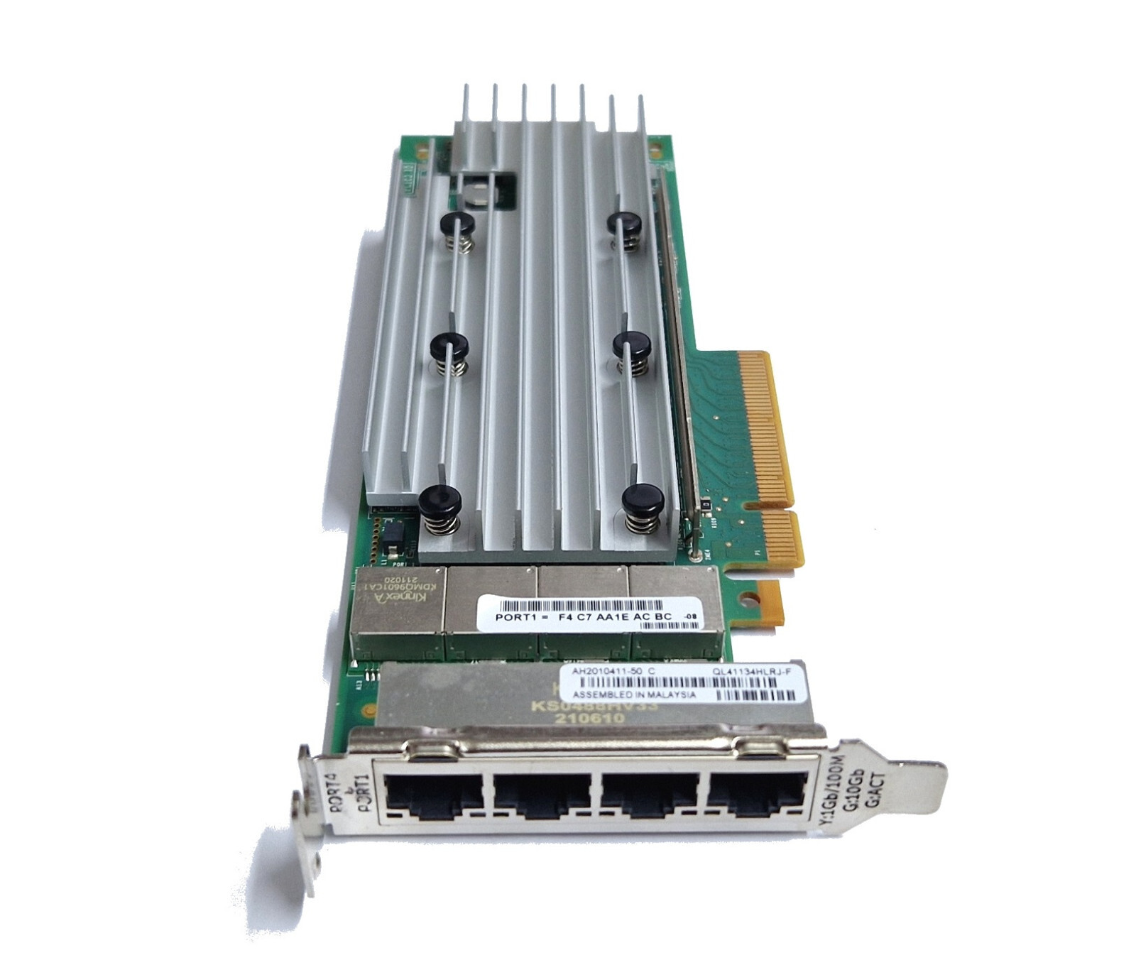 Marvell Qlogic QL41134HLRJ Quad Port 10Gbit 10GBaseT Netzwerkkarte Server