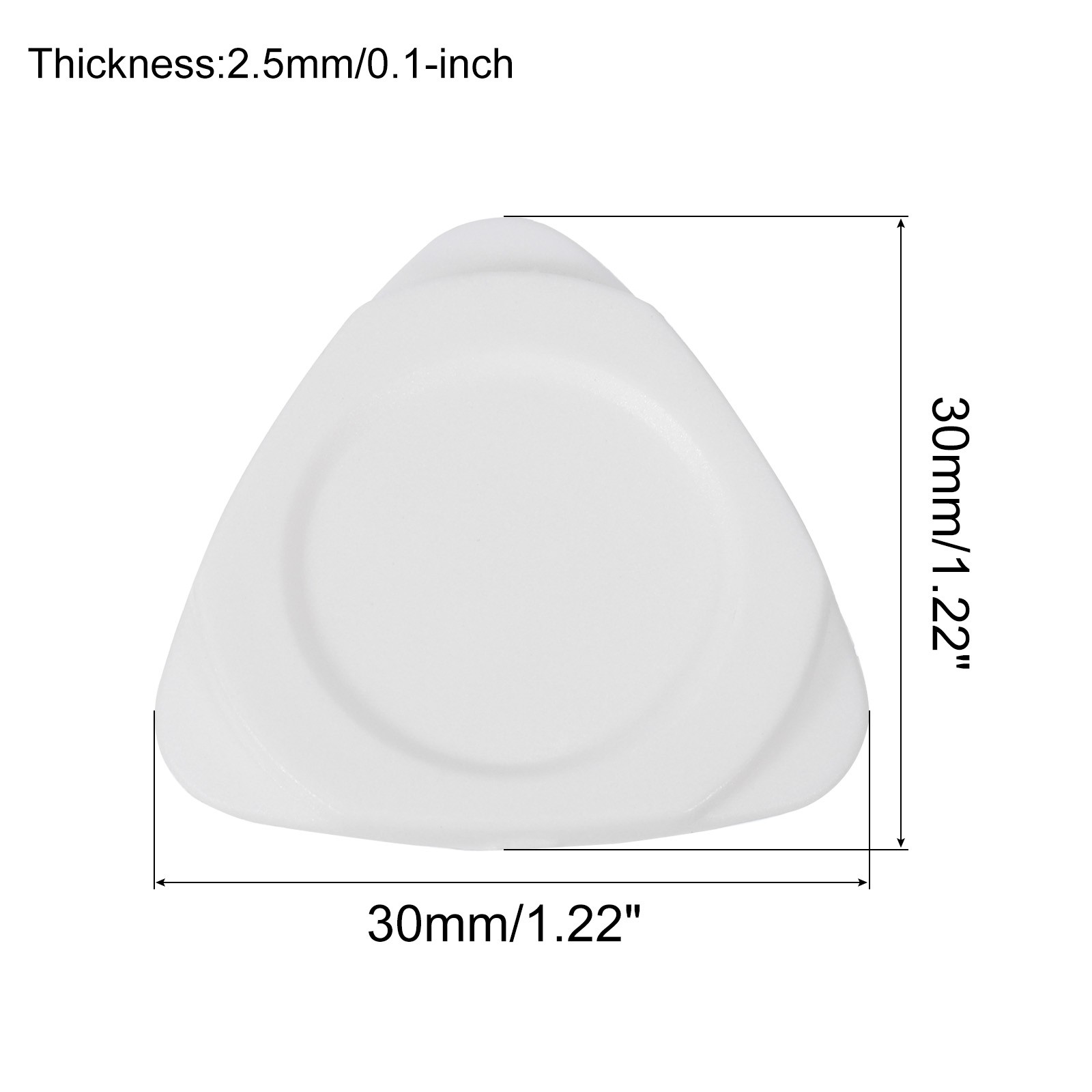 30pcs Ultra Thin Phone Pry Opening Tools Triangle Picks Plastic, White