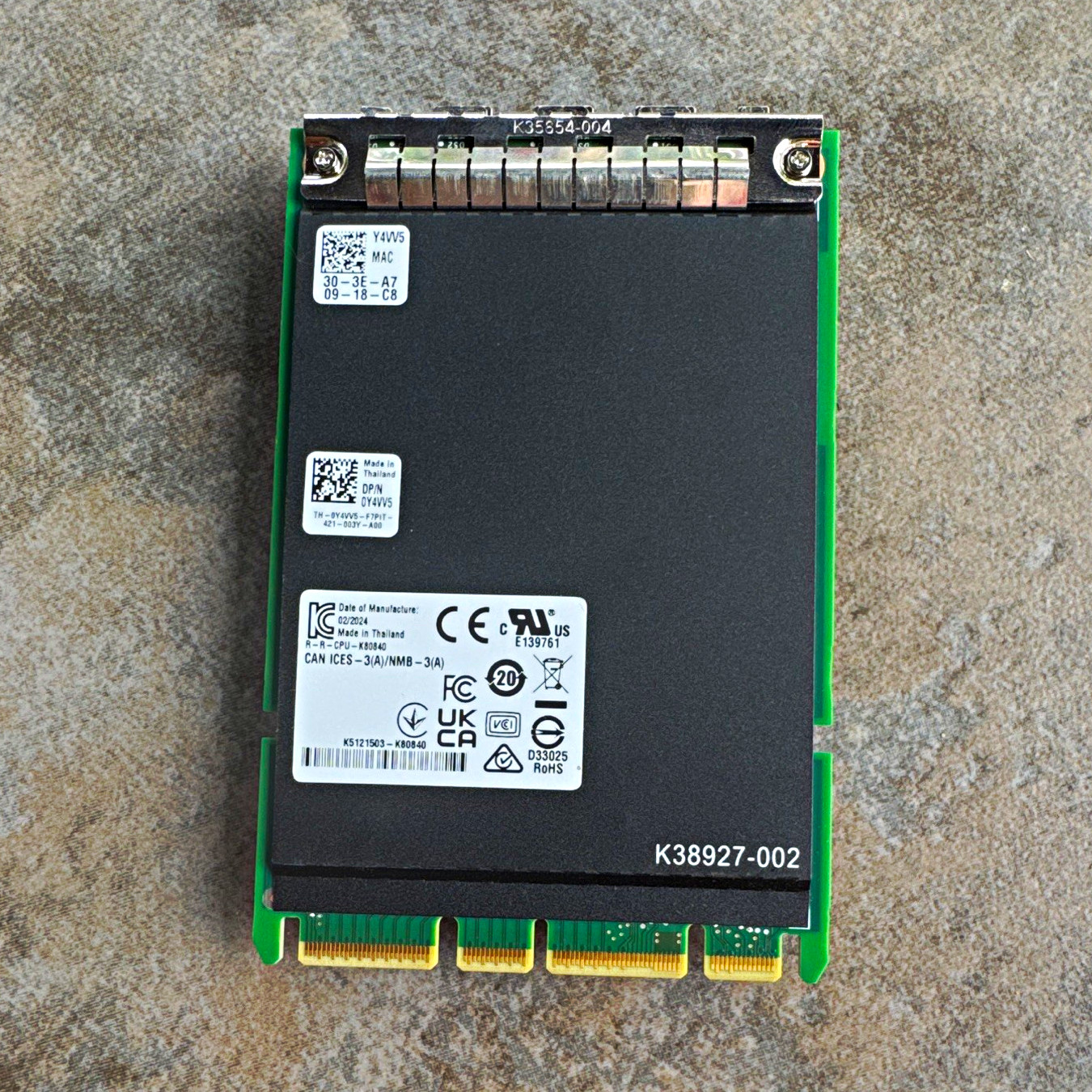 Intel E810-XXVDA4 OCP 3.0 Quad-Port 10/25GBE SFP28 Network Adapter