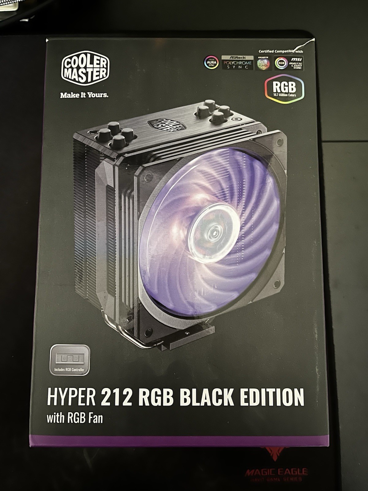 Cooler Master Hyper 212 RGB Black Edition 57.3 CFM CPU Cooler