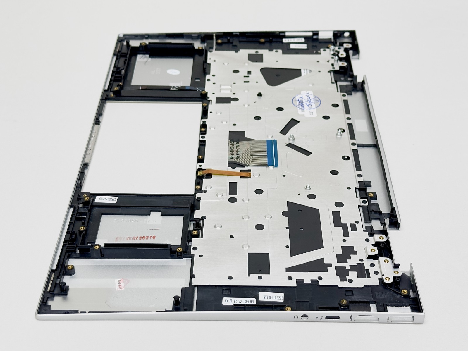 New HP Envy 15-ES 15M-ES Palmrest Top Cover Backlit Keyboard Silver M45474-001