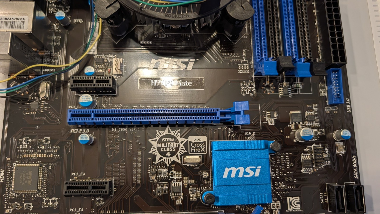 MSI H97 PC Mate ATX LGA1150 DDR3 4-Slot HDMI DVI VGA Motherboard w/ 16gb ram