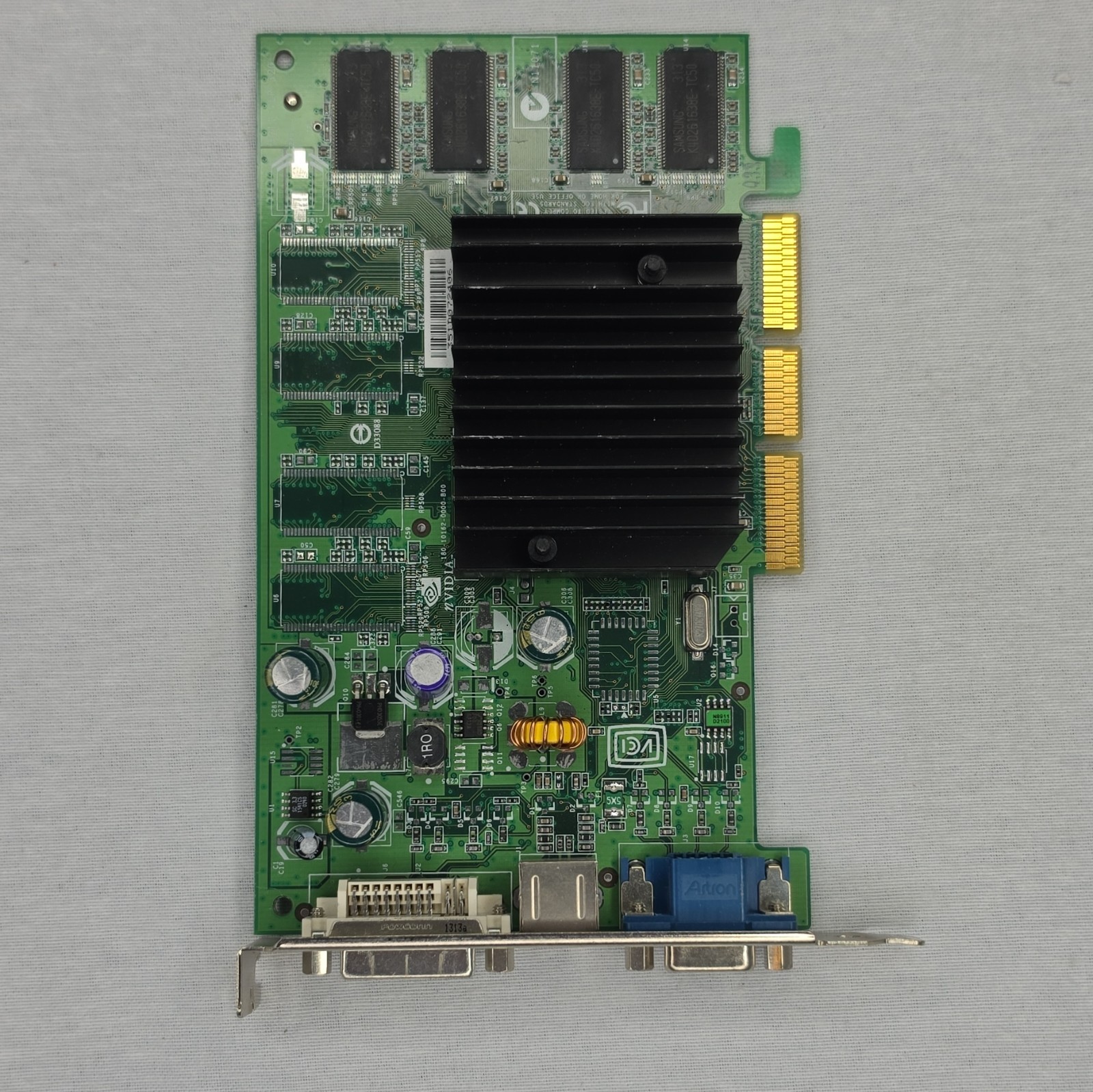 NVIDIA Model P162 AGP Graphics Card Multiple Monitor Support DVI VGA S-Video