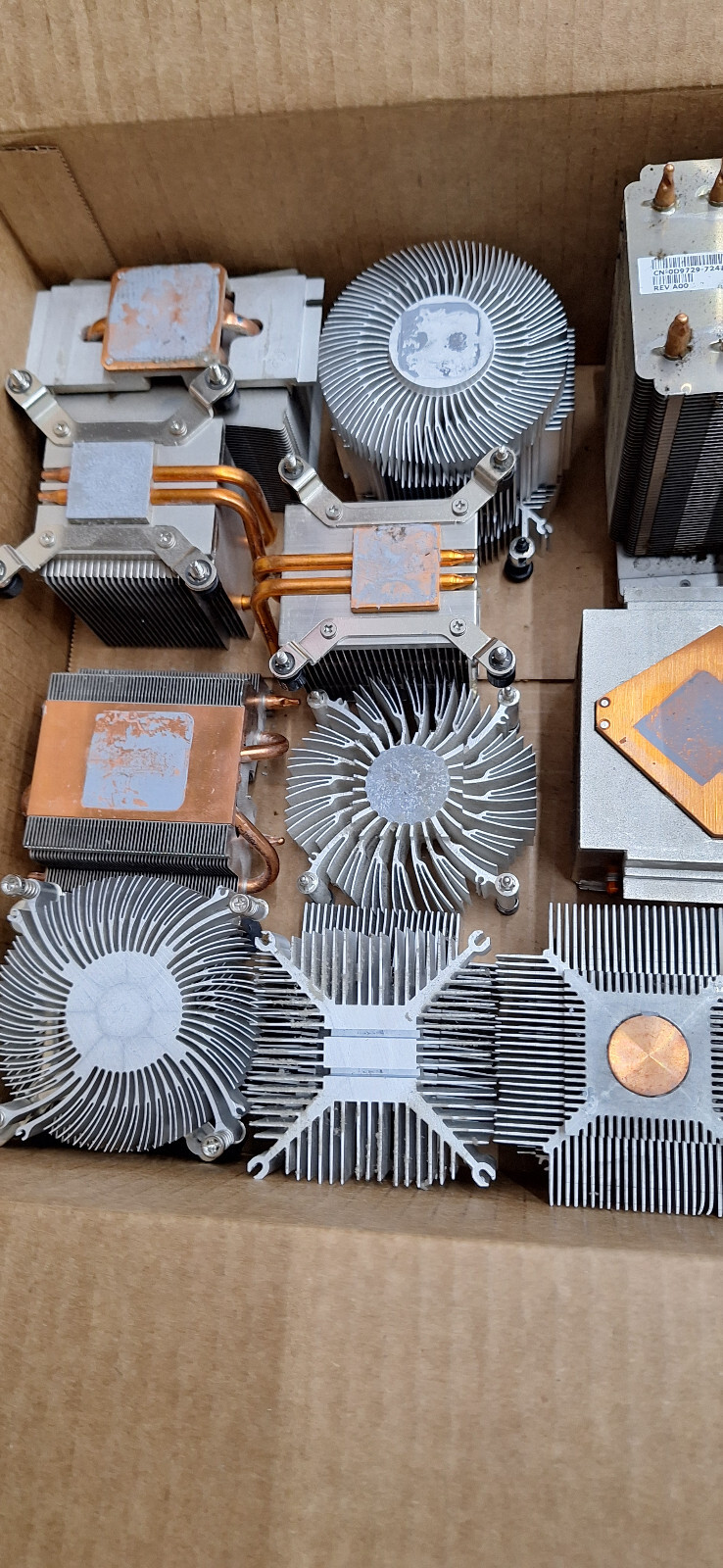 16.8 lbs Scrap Aluminum * Copper Mixed Recovery- Heat Sinks From Computers