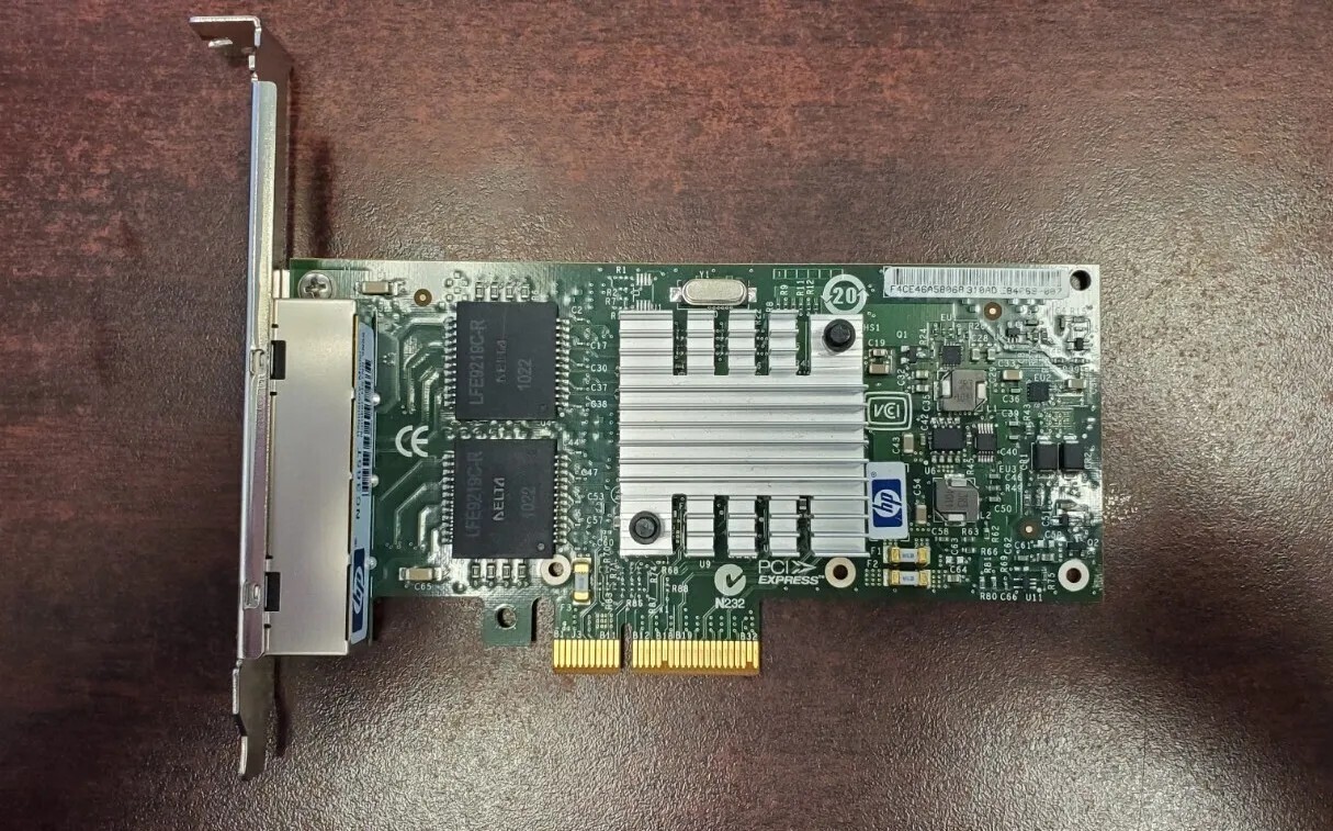 HP NC365T 4-PORT GB ETHERNET ADAPTER 593743-001