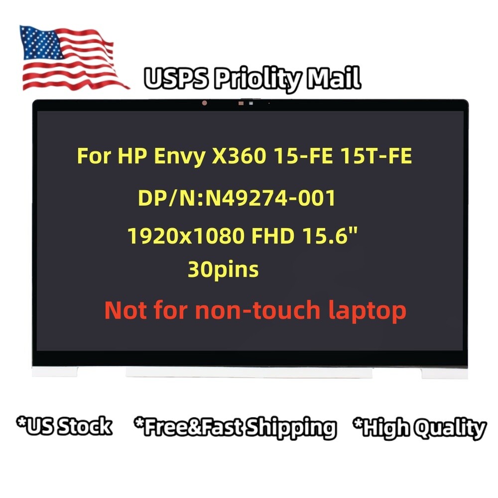 LCD Touch Screen Digitizer Display Assembly for HP ENVY x360 2-in-1 15-fe0053dx