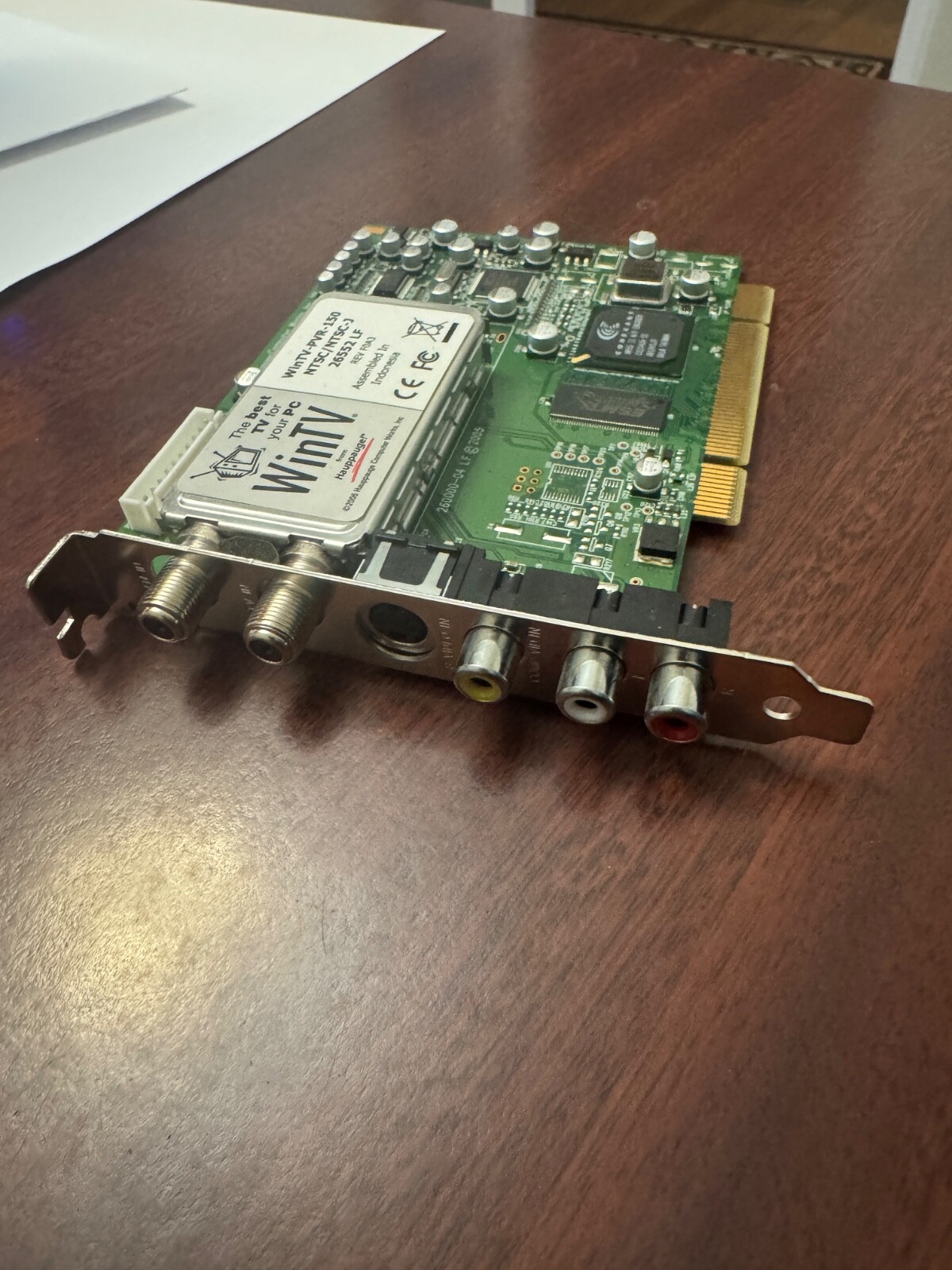 HAUPPAUGE WinTV-PVR-150 NTSC/ NTSC-J 26552 LH REV F0A3 TV TUNER PCI CARD, TESTED