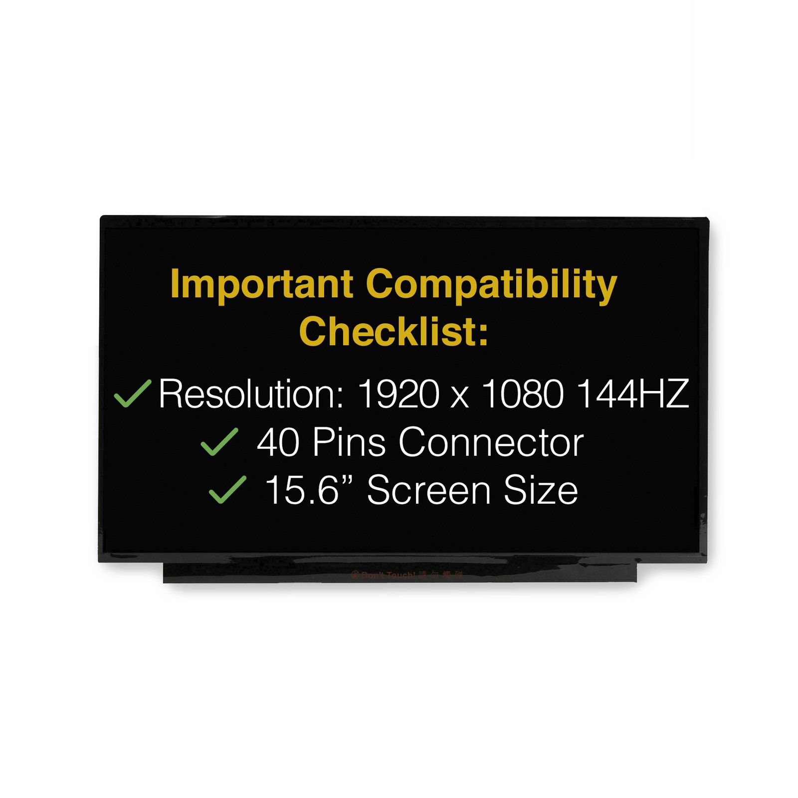 LM156LF2F01 40 Pins Screen Replacement LCD LED Display With Tools