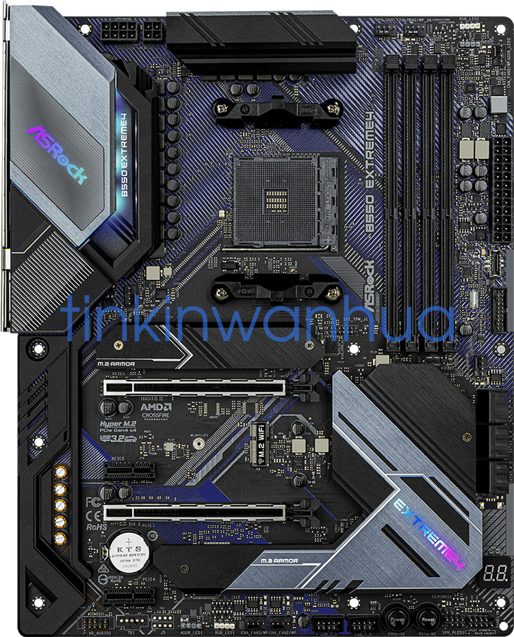 For ASRock B550 Extreme4 Motherboard Socket AM4 DDR4 HDMI ATX