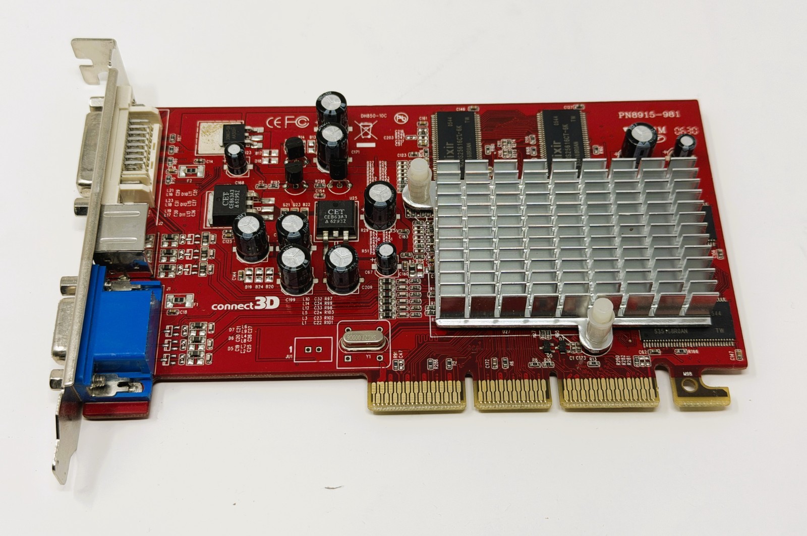 Connect3D ATI Radeon 9200 SE 64MB AGP Graphics Video Card Retro PC 9200SE