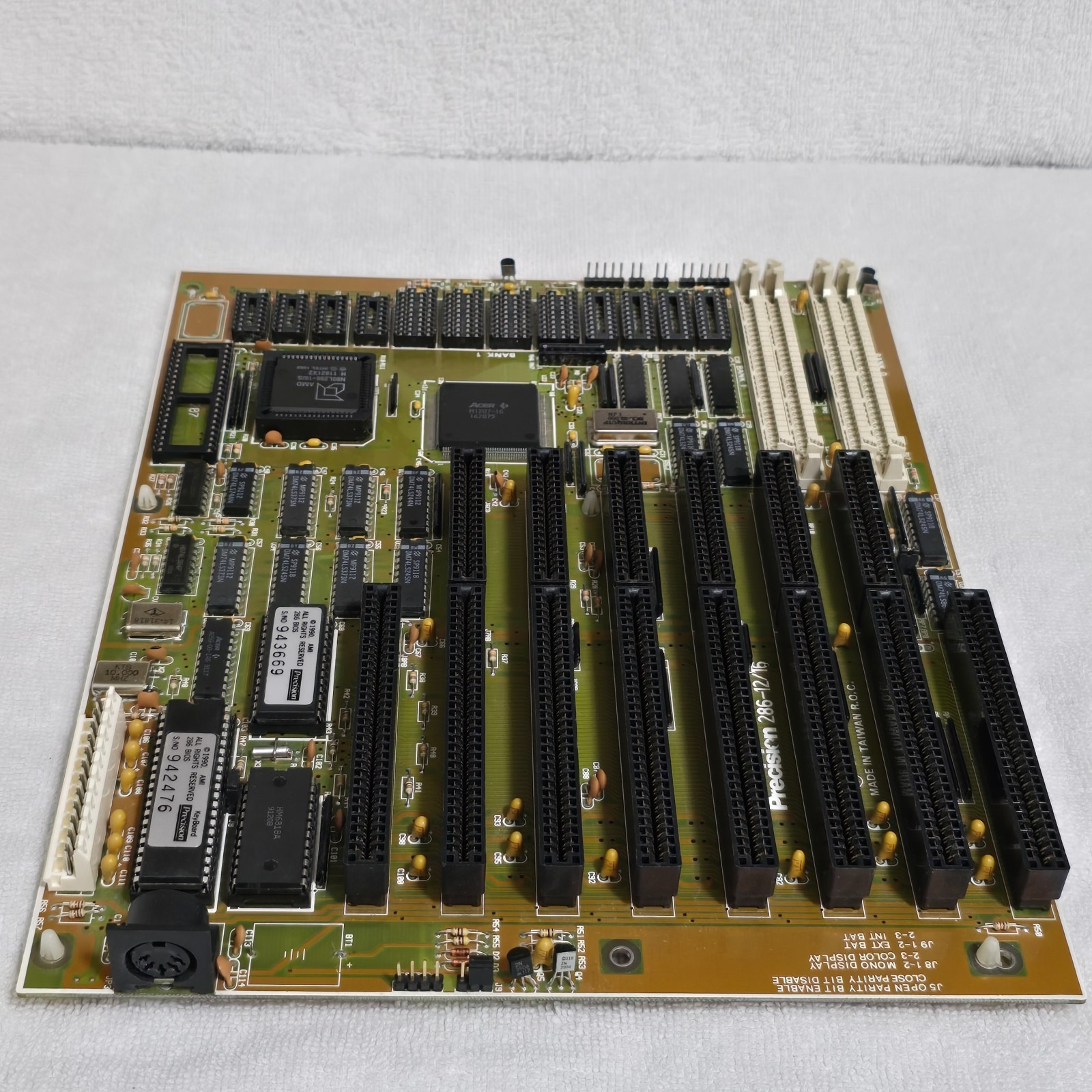 VTG Precision 286-16 Motherboard AMD 16MHz CPU | 1MB RAM NO Battery Leakage