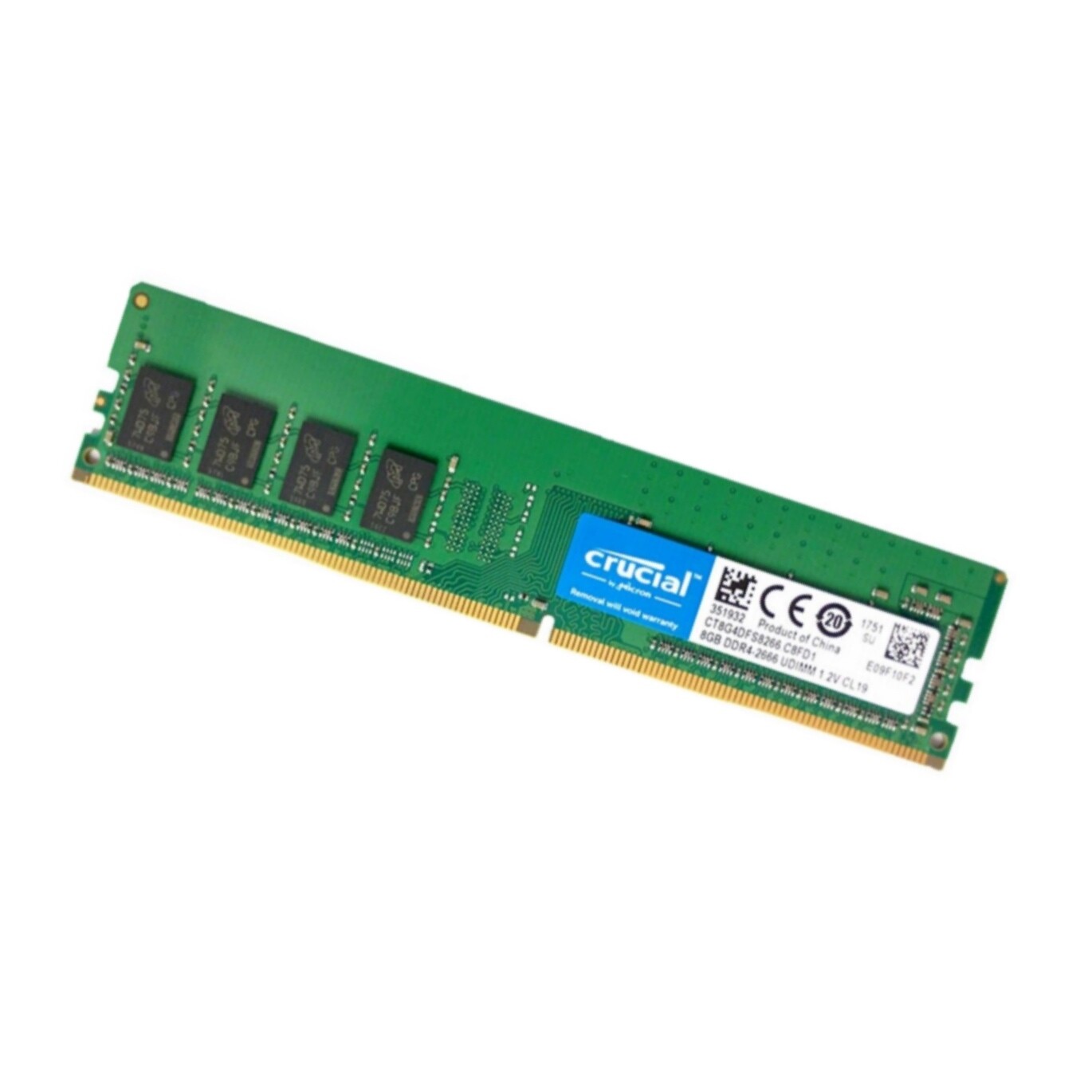 Crucial 32GB (4X8GB) DDR4 PC4-21300 2666MHz Desktop Memory DIMM Ram CT8G4DFS8266