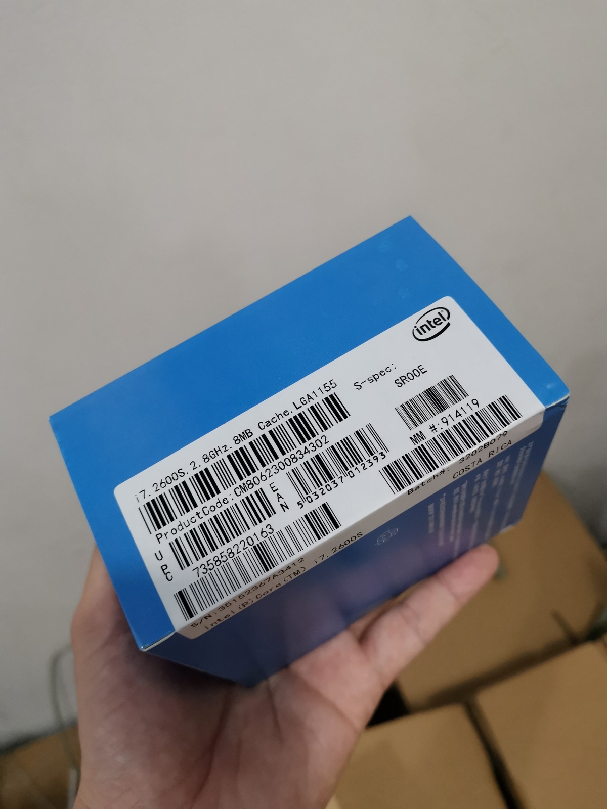New in box Intel Core i7-2600S SR00E 2.8 GHz Quad-Core CPU Processor LGA1155