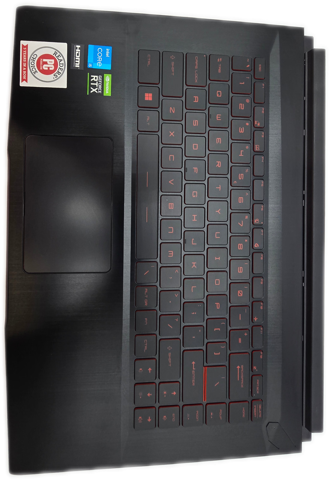 MSI GF63 Thin 11UC Palmrest and Keyboard QWERTY Black