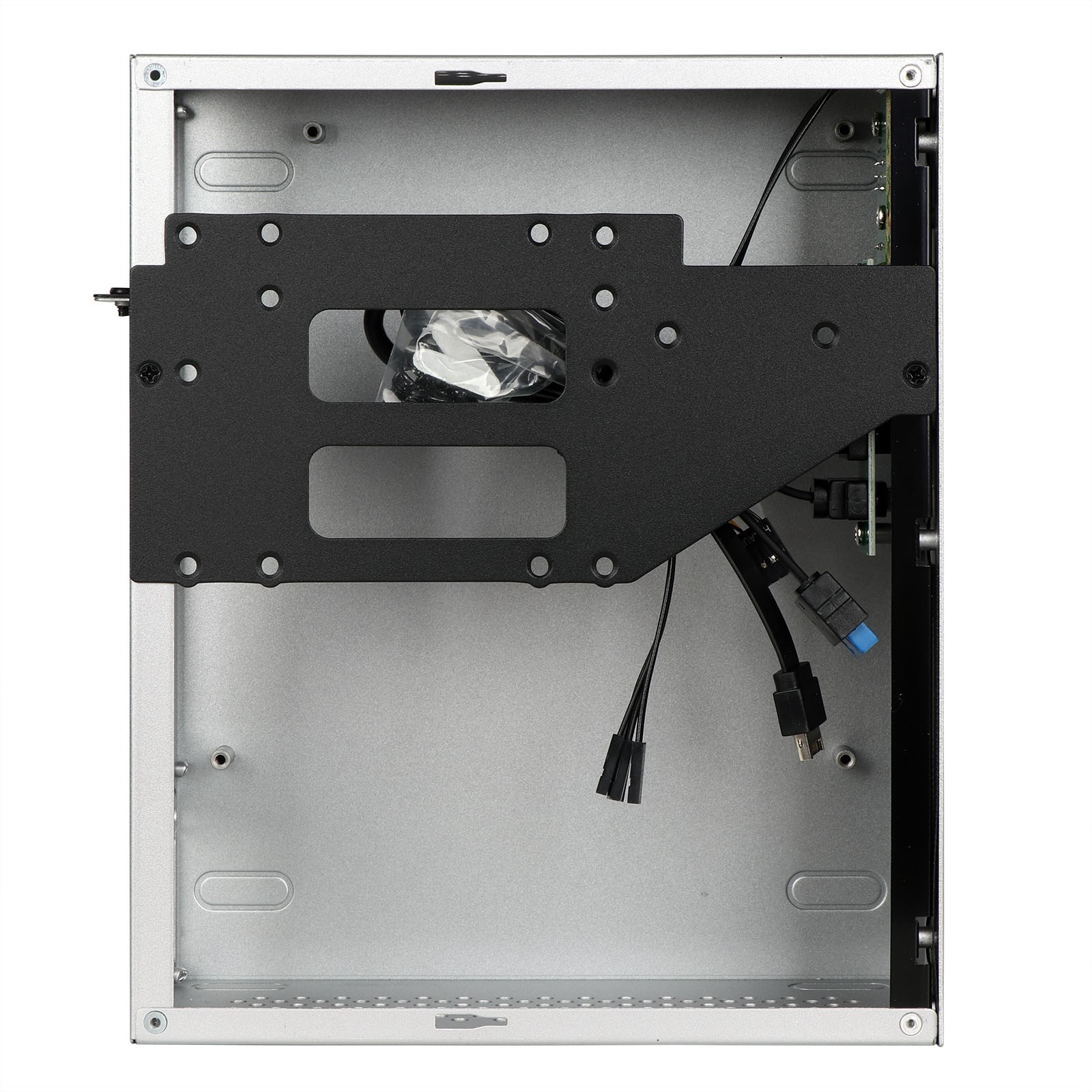 Mini ITX PC Case with 300W Small 1U PUS, Small Form Factor Case, USB 3.0, Type-C