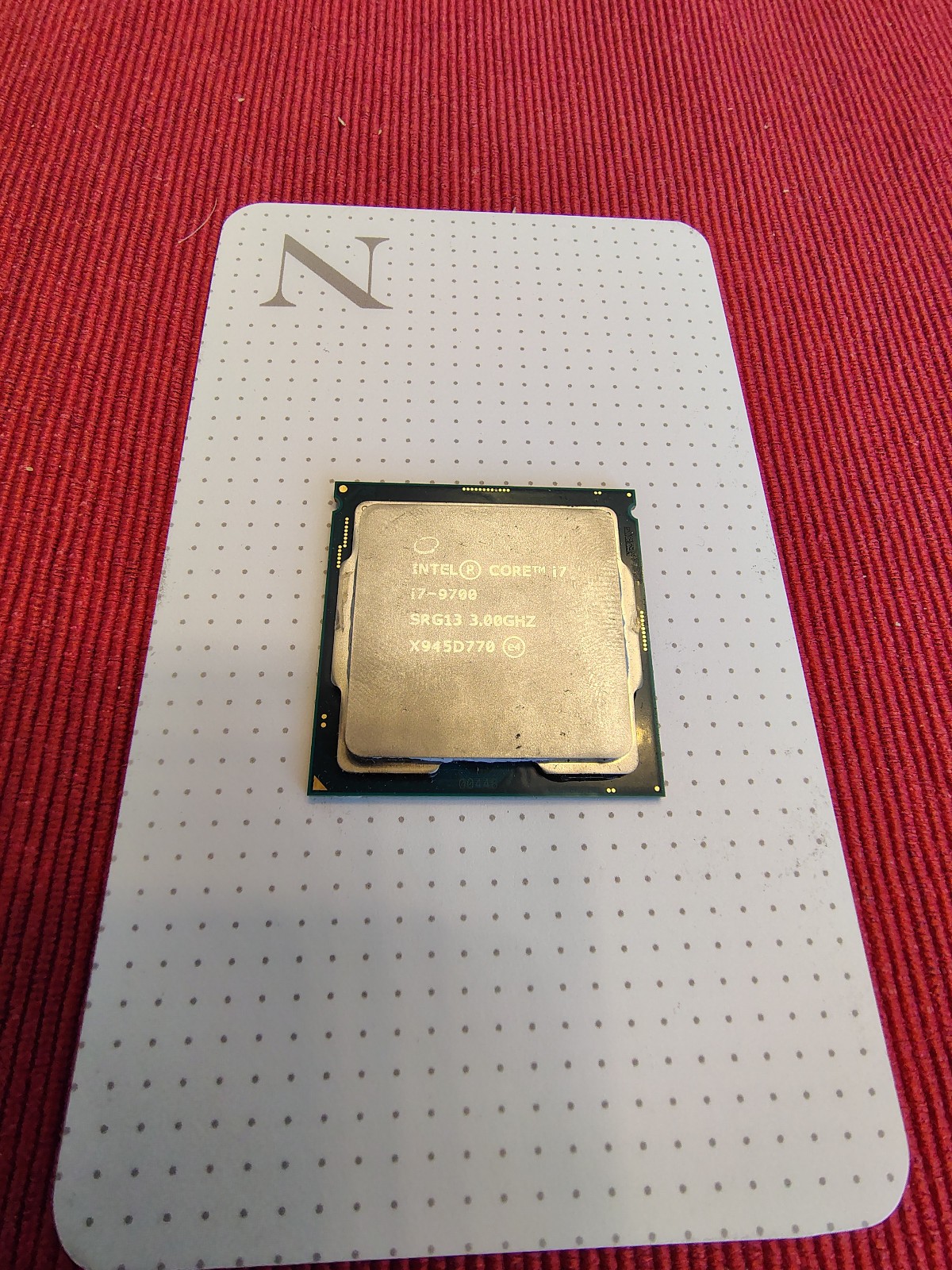 Intel i7-9700 3.0GHz (4.7GHz TURBO) LGA 1151 Processor (SRG13)