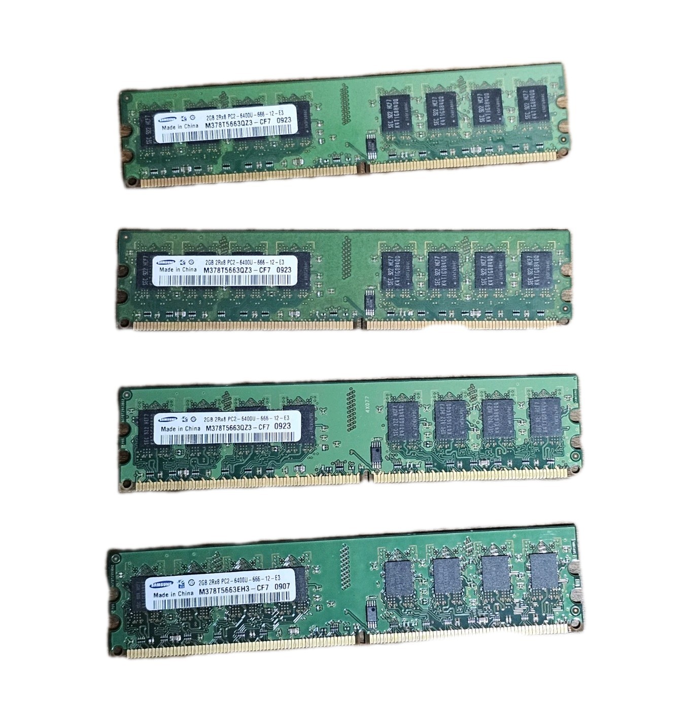 Samsung 2GB 2Rx8 PC2-6400U-666-12-E3 Memory Module RAM CPU Computer Hardware