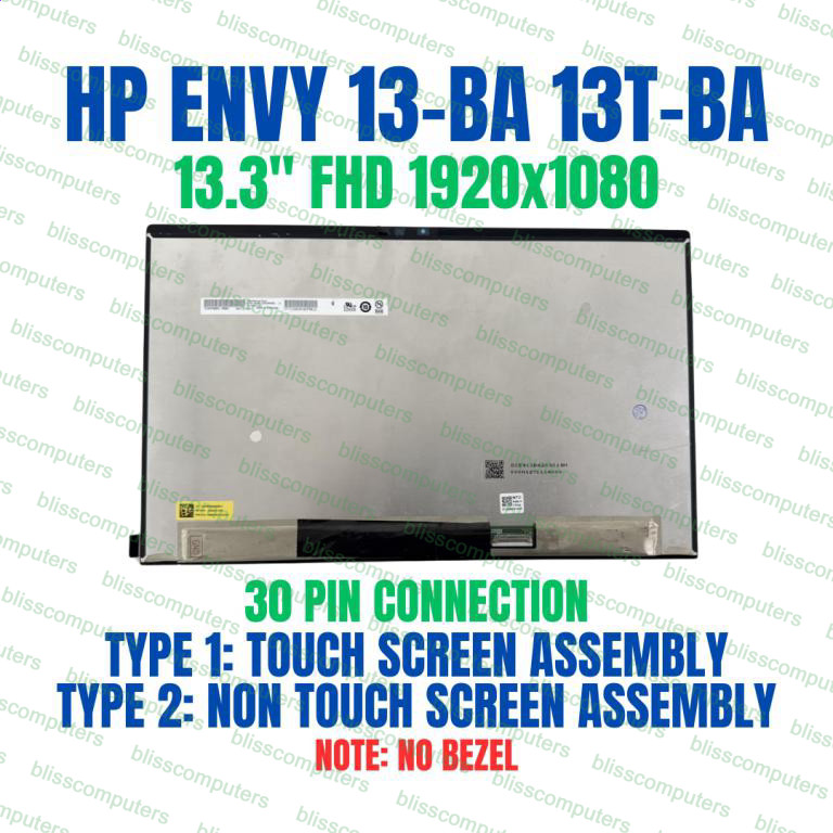 L96784-001 HP ENVY 13T-BA000 13T-BA100 Panel LCD DISPLAY SCREEN
