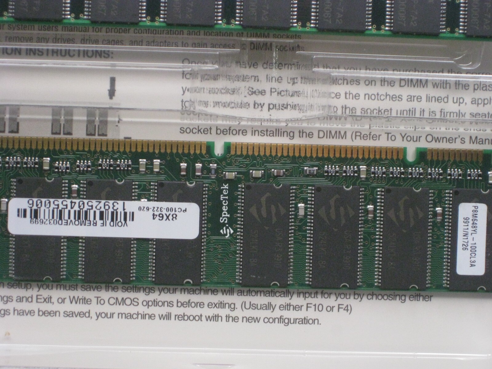 vintage CPU Computer Memory SpecTek SyncMax PC-133 Upgrade PNY ?