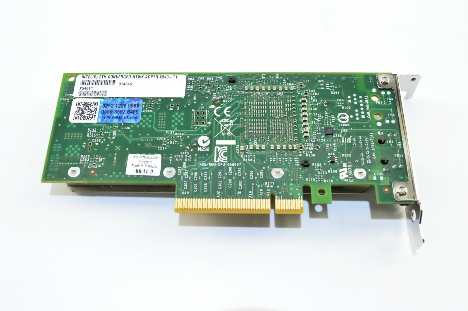 X540-T1 X540T1 X540 T1 INTEL 1PORT 10GE CONVERGED NETWORK ADAPTER – DAMAGED PORT