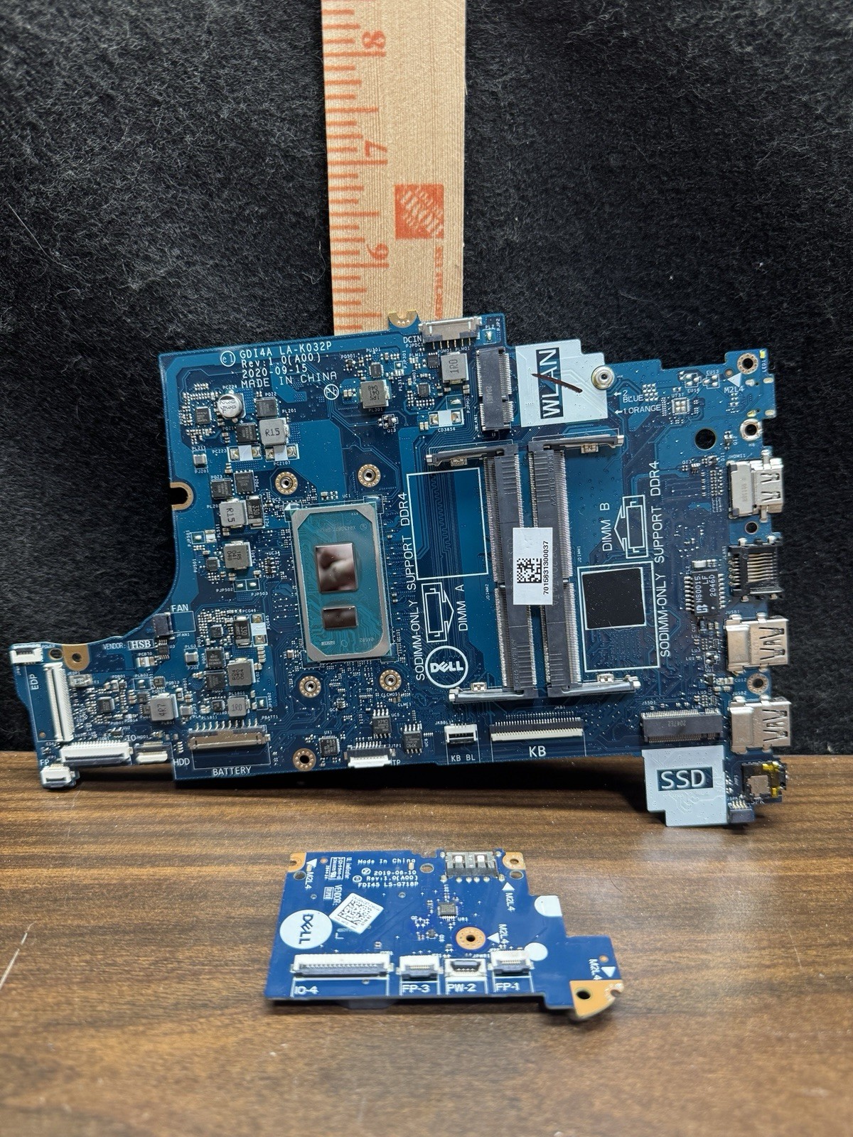 0RYXFP GDI4A LA-K032P for Dell Inspiron 15 3501 Laptop Motherboard i5-1135G7 CPU