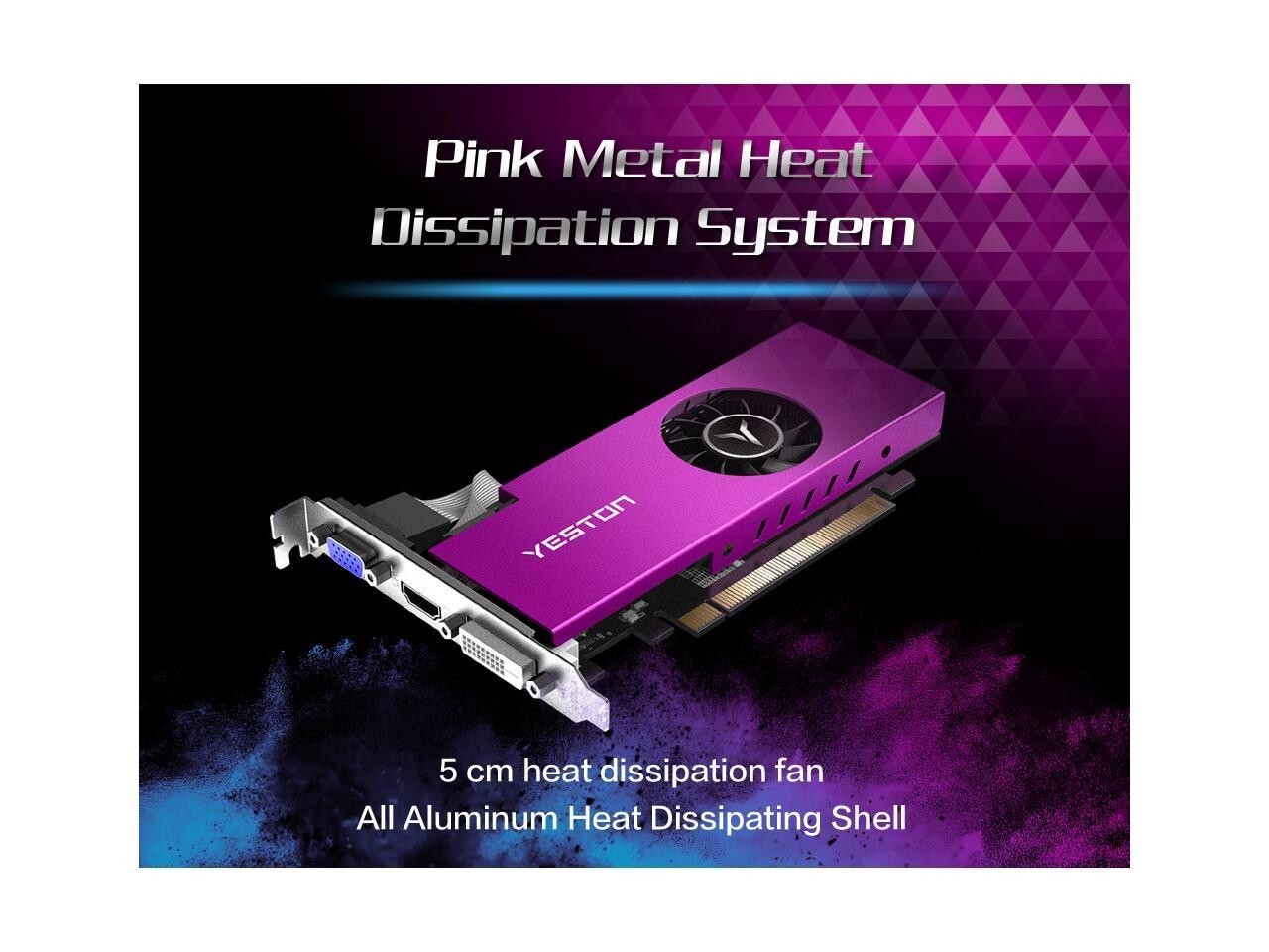 Yeston AMD Radeon RX550 4G D5 LP Gaming Graphics Card (HTPC ITX is compatible)