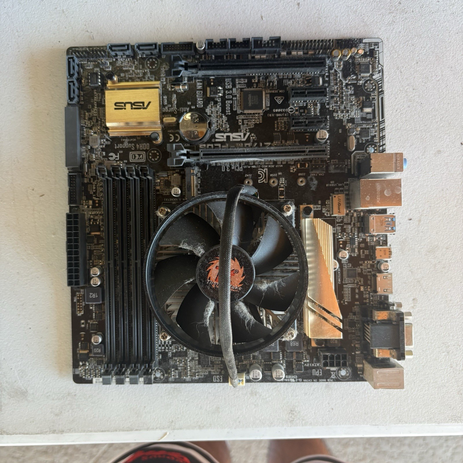 ASUS Z170M-PLUS motherboard with Intel Core i7-6700K CPU