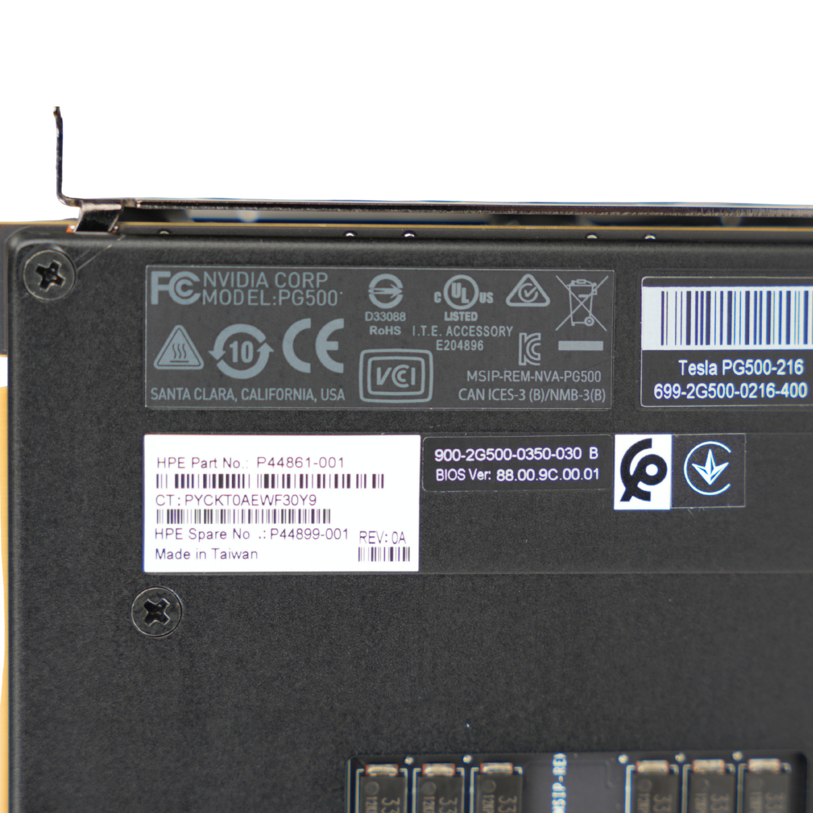 NVIDIA/HP Tesla V100 PG500-216 32GB HBM2 Data Center AI HPC Accelerator GPU