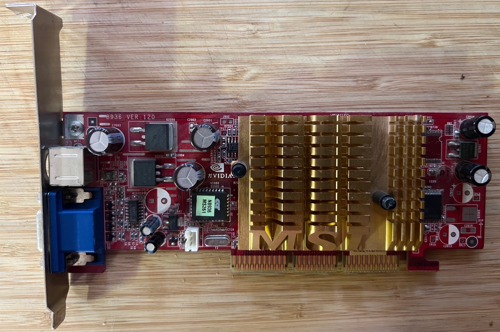 MSI NVIDIA GeForce4 MX 4000 128MB AGP Video Graphics Card 6936 Ver 2.0